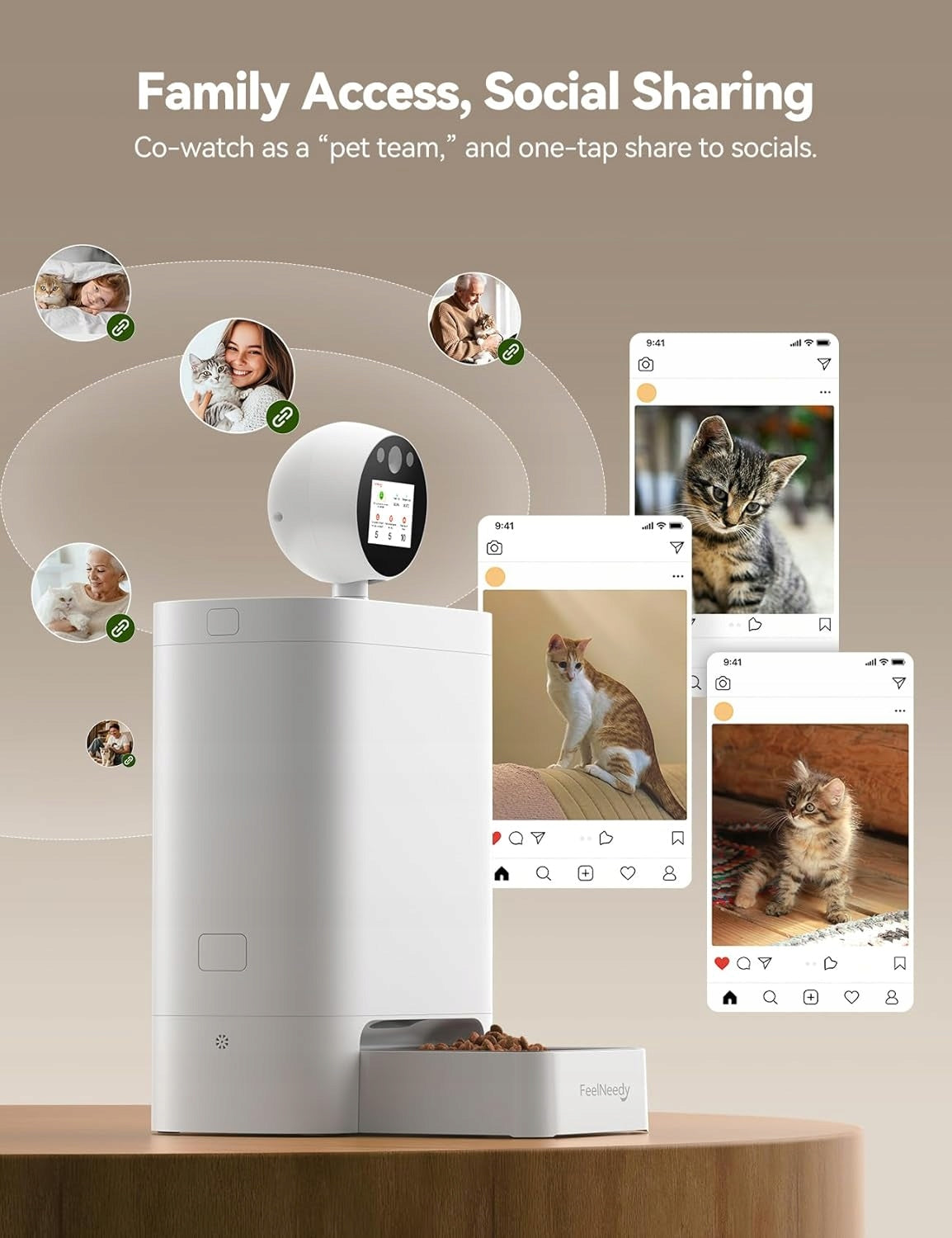 5,5L AUTOMATIC FOOD DISPENSER WITH 360° CAMERA AND APPLICATION Manufacturer code 5907932902448