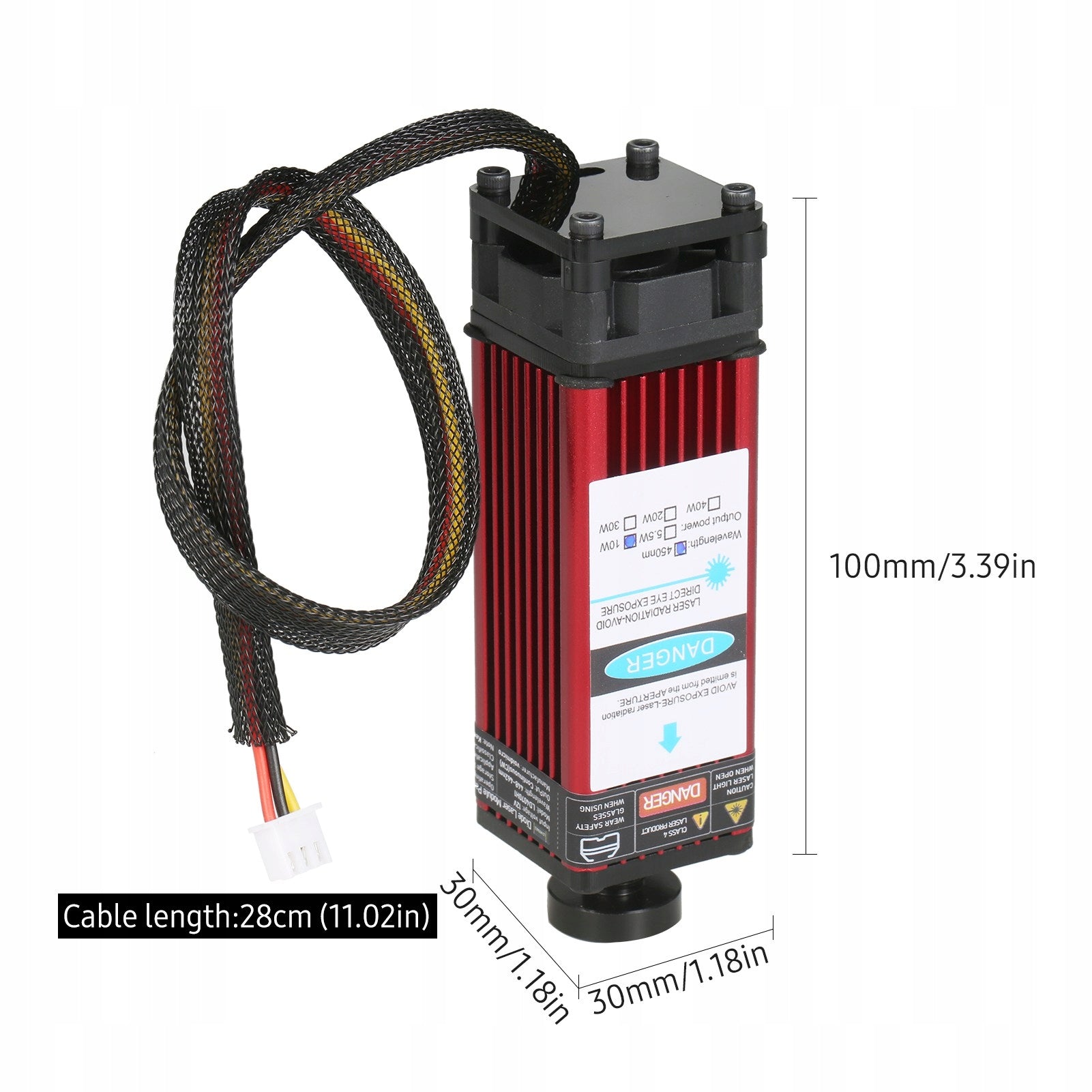 5,5W Laser Module 450nm Laser Head Engraving Adjustable CK Brand no brand