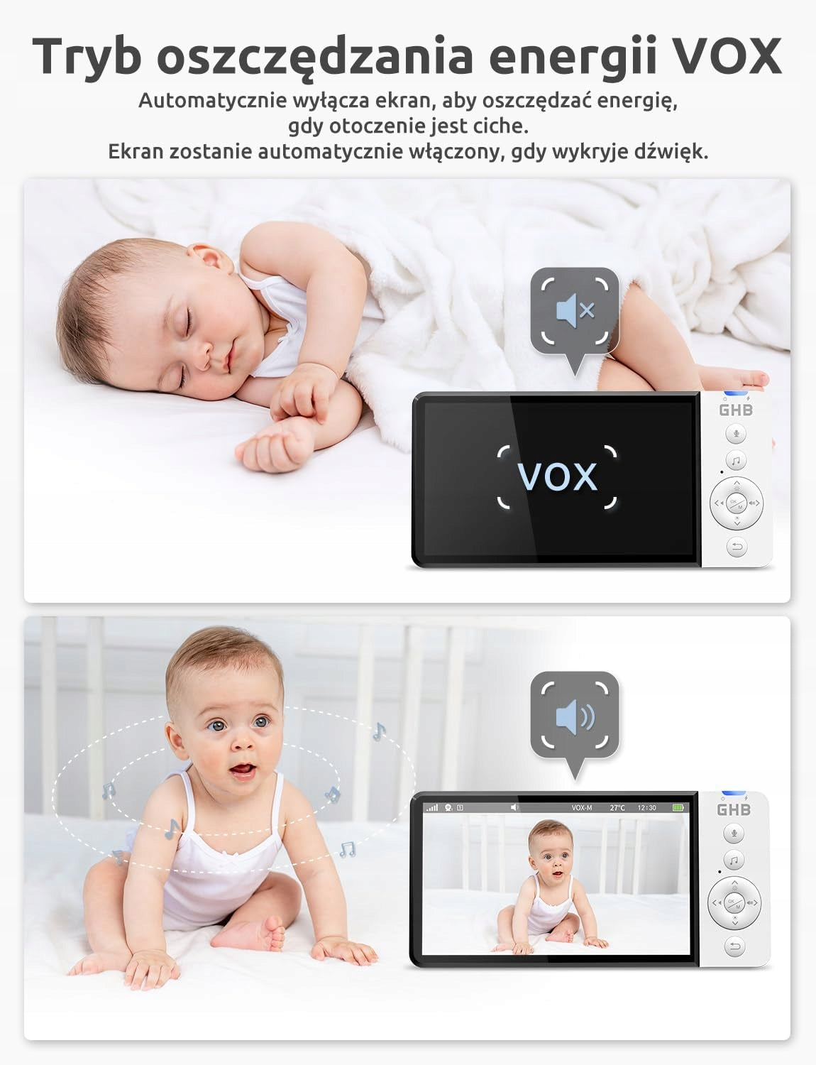 5 HD BABY MONITOR WITH VOX CAMERA LULLABIES AND TEMPERATURE SENSOR EAN (GTIN) 0812755019981