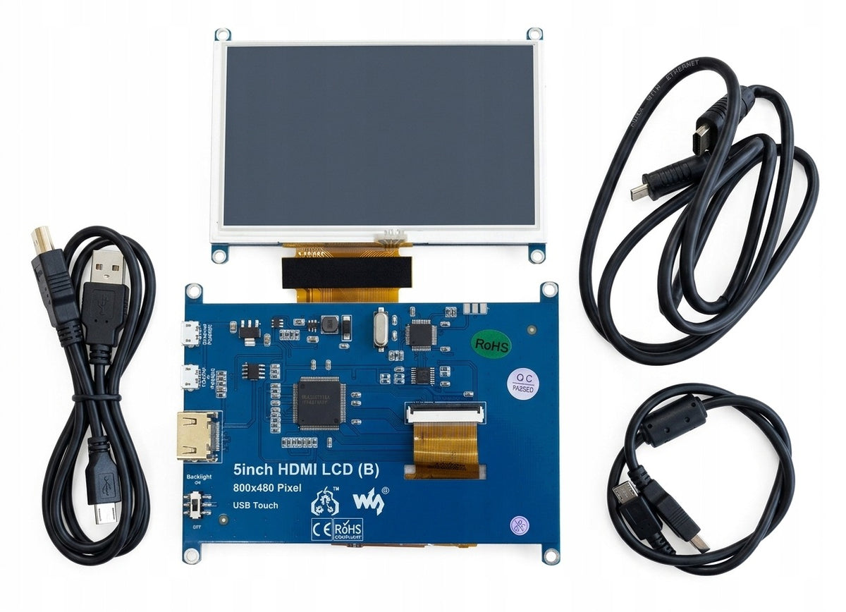 5" HDMI Touch LCD Display for Raspberry Pi, BeagleBone, Banana