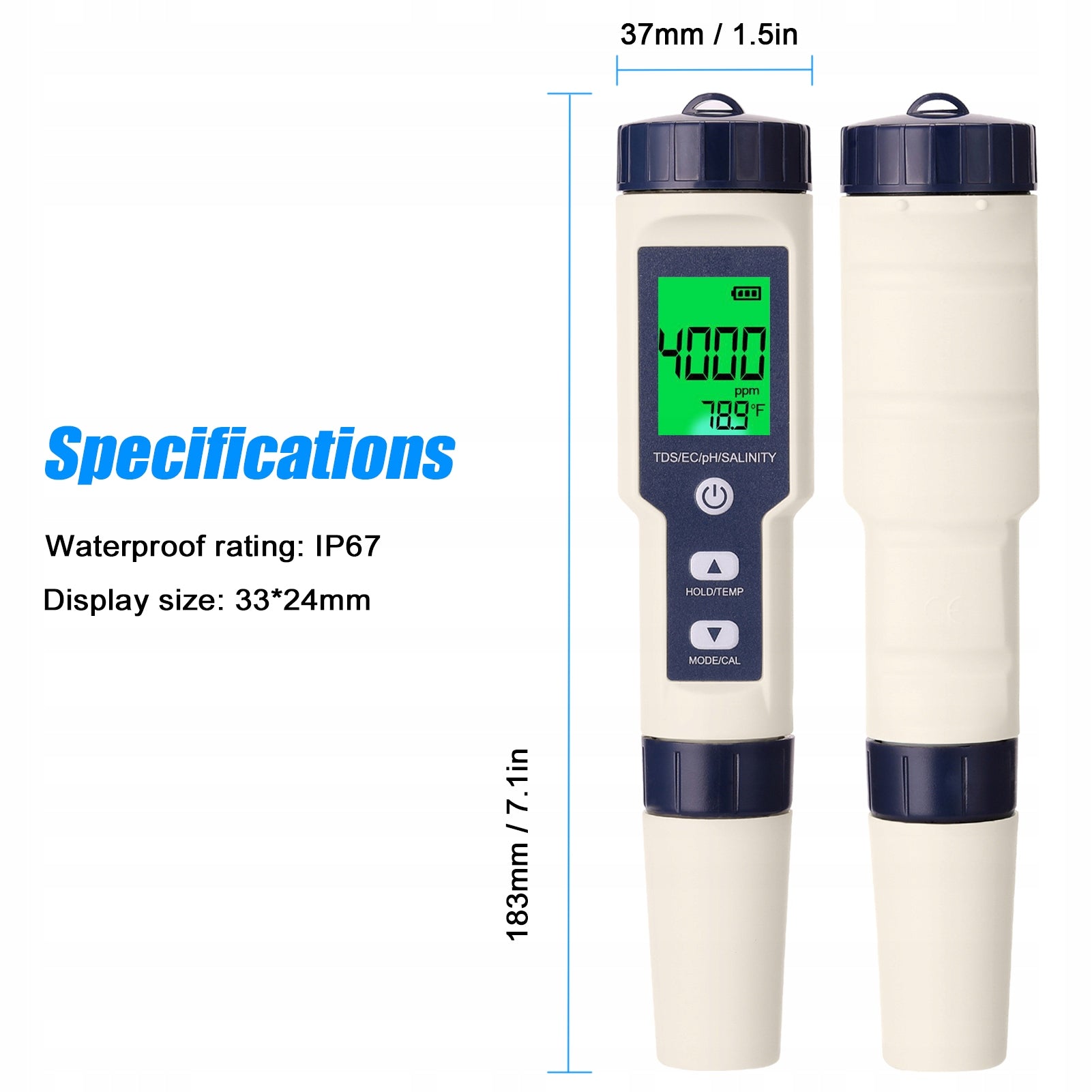 5 IN 1 PROFESSIONAL MULTI-PARAMETER METER Model nie