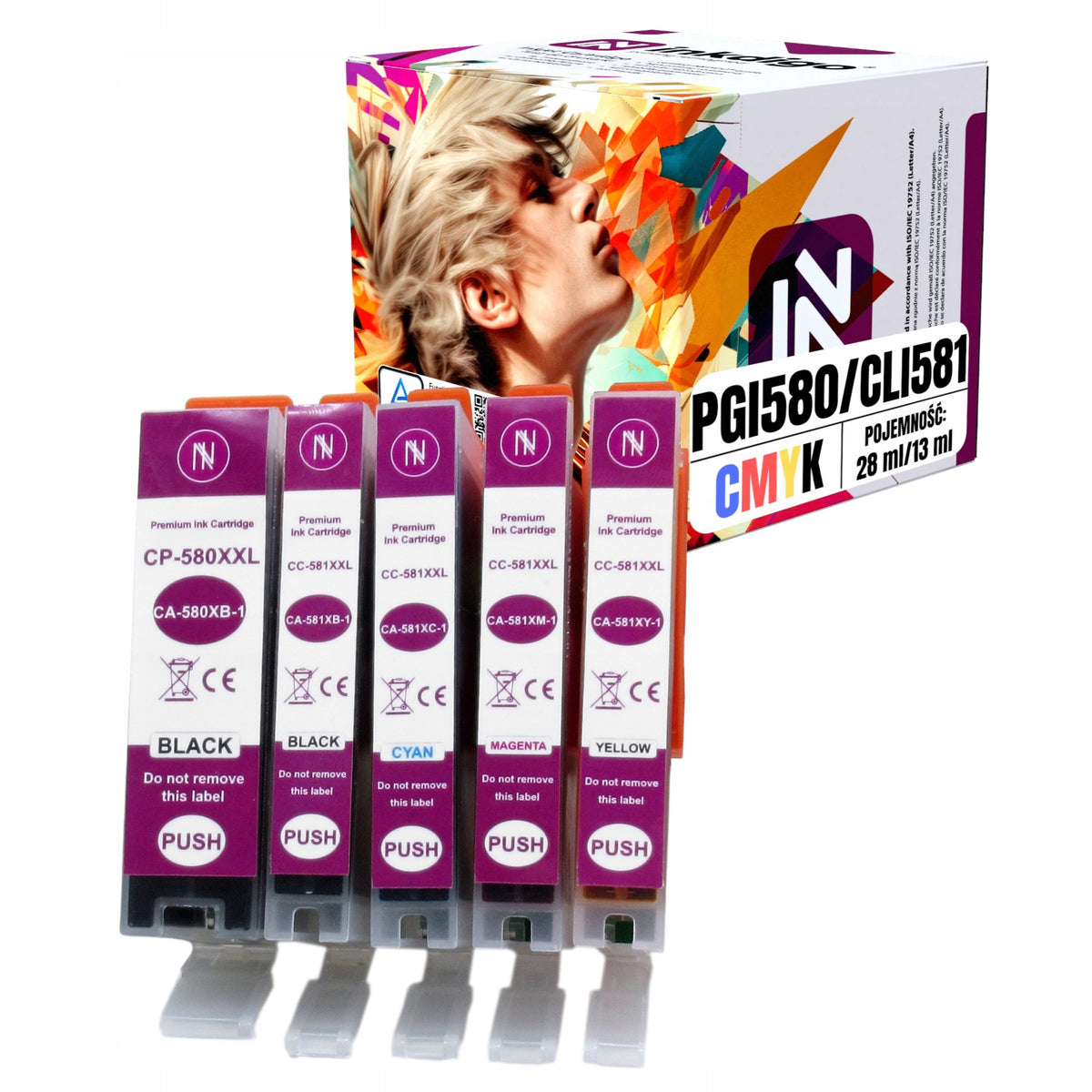 5 INKS FOR CANON PIXMA TS8351 PRINTER PIXMA TS6250 TS705A CANON TS705A