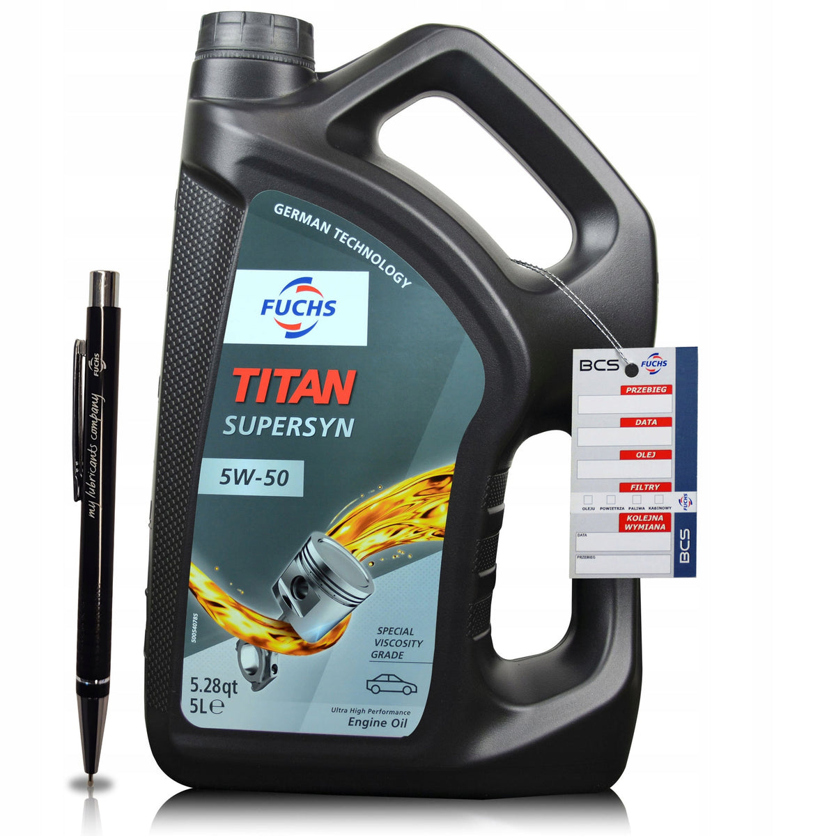 5 LITERS FUCHS TITAN SUPERSYN 5IN50 - ENGINE OIL - 5L