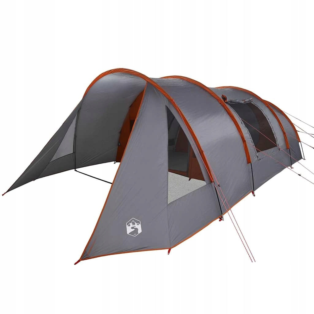 5-PERSON TUNNEL TENT WITH ROOF GREY AND ORANGE Packaging status original
