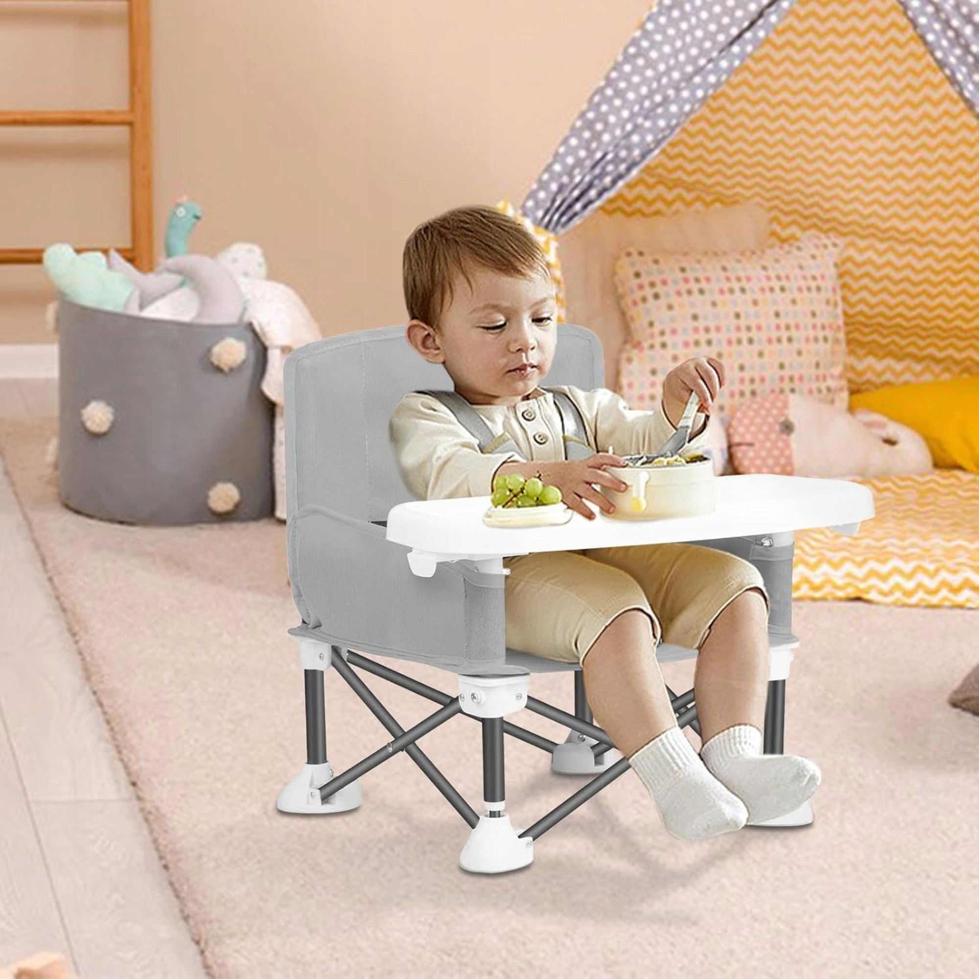 5-POINT FOLDING HIGH CHAIR, COMPACT AND PORTABLE, Brand no brand