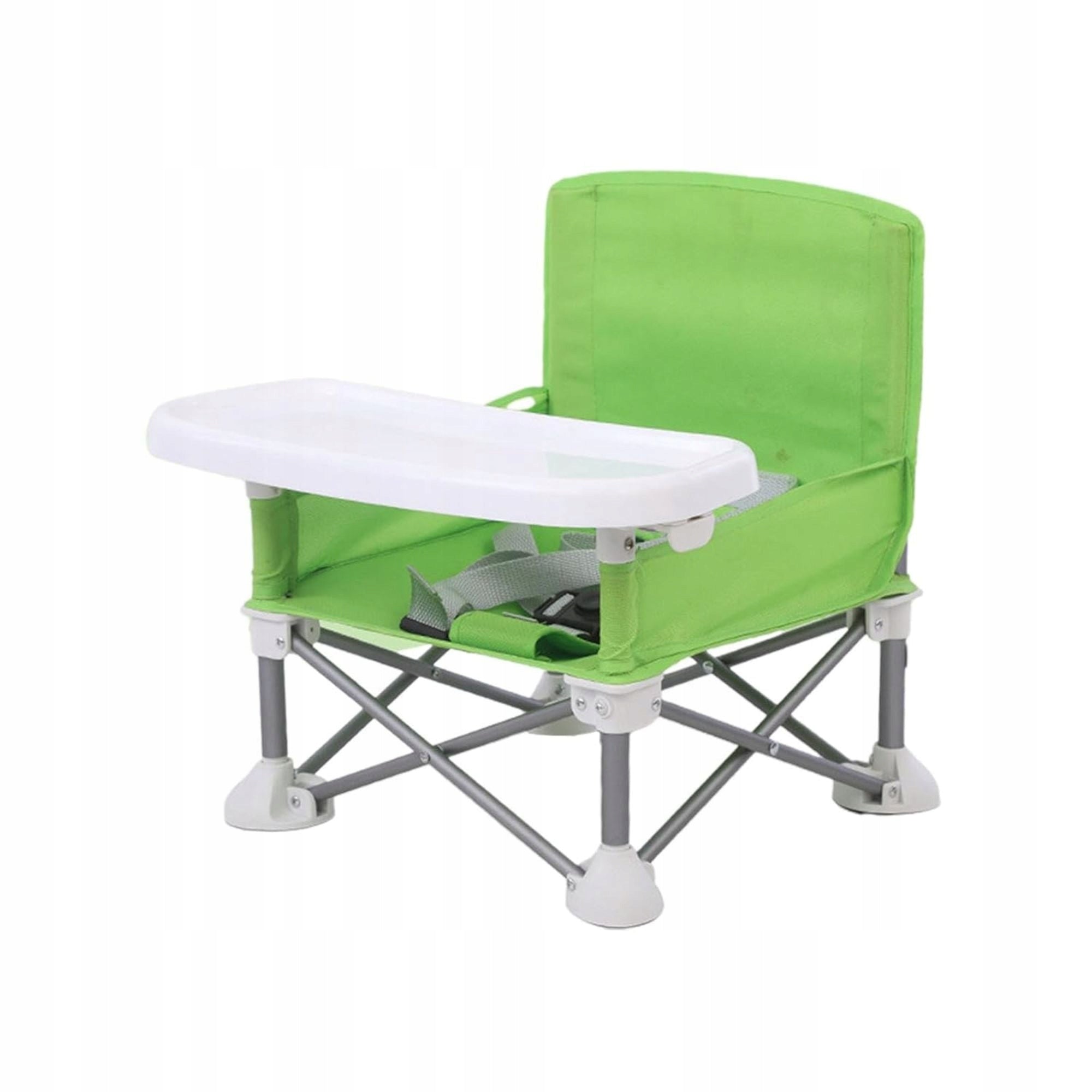 5-POINT FOLDING HIGH CHAIR, COMPACT AND PORTABLE, GREEN