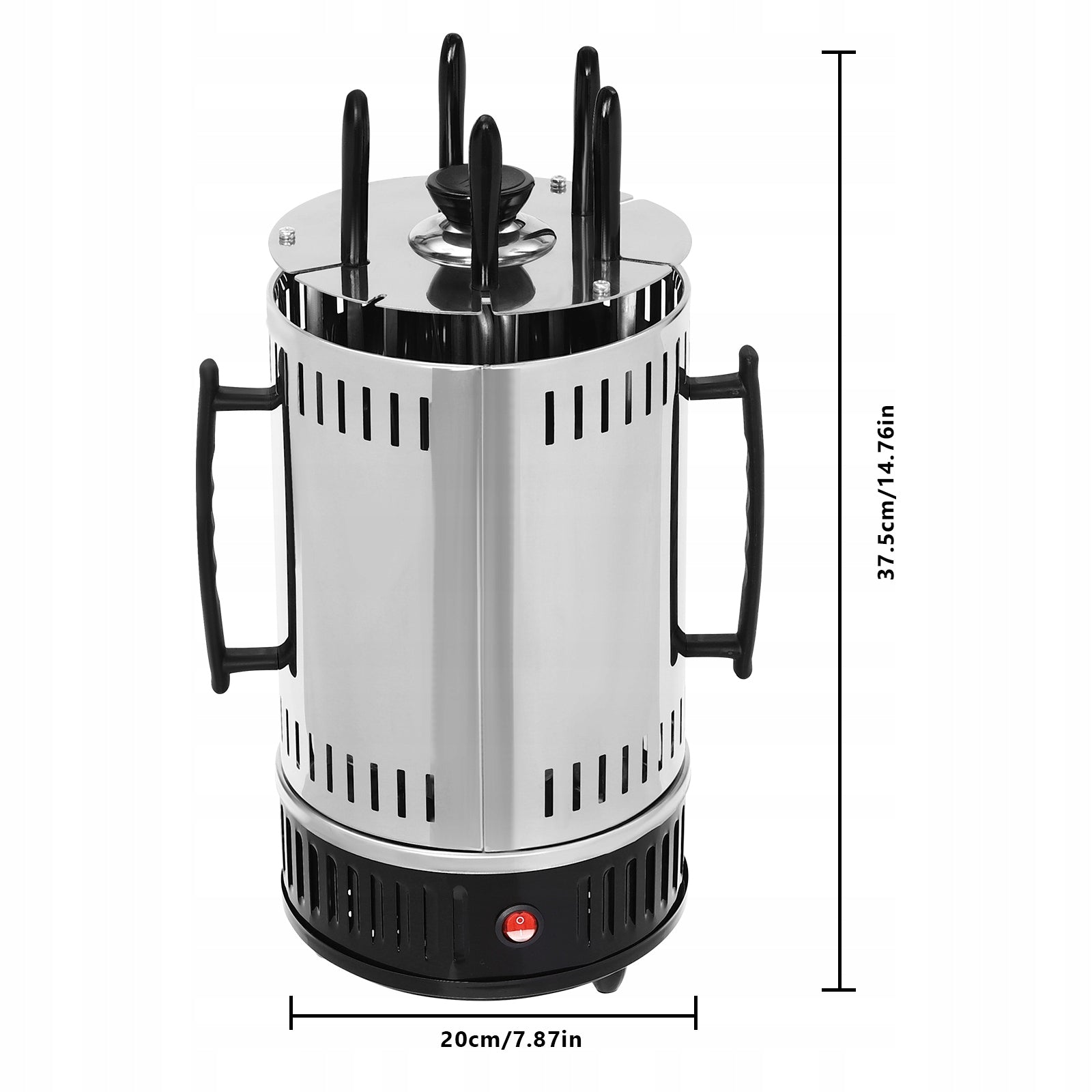 5-PRONG VERTICAL ELECTRIC GRILL ELECTRIC ROTATING GRILL MACHINE 1000W Packaging status original