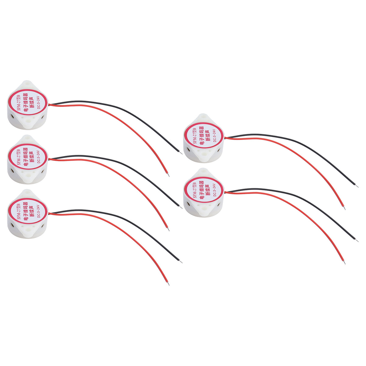 5 Pcs Buzzer Alarm Electric Piezoelectric Signal Active H1 Model other