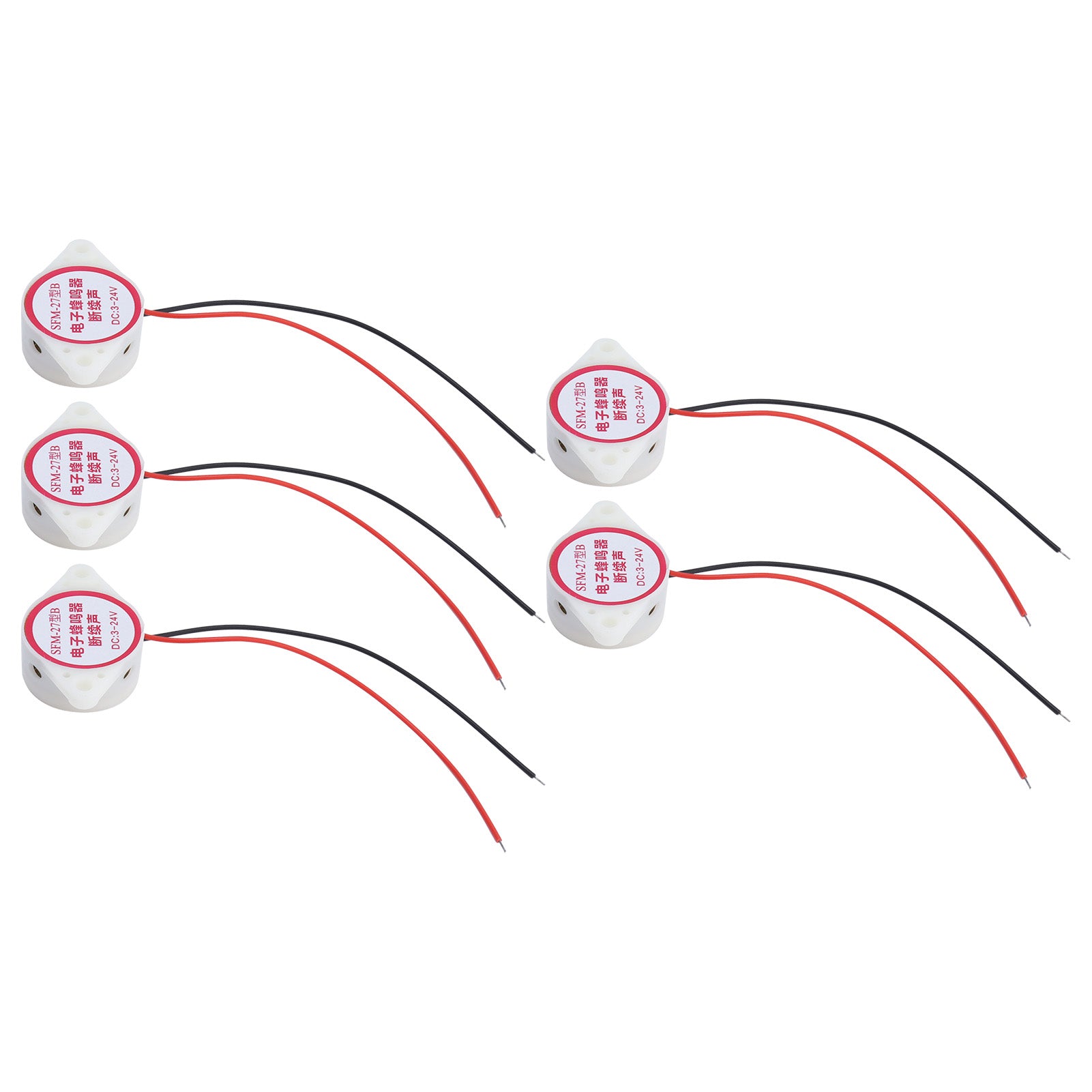 5 Pcs Buzzer Alarm Electric Piezoelectric Signal Active H1 Model other