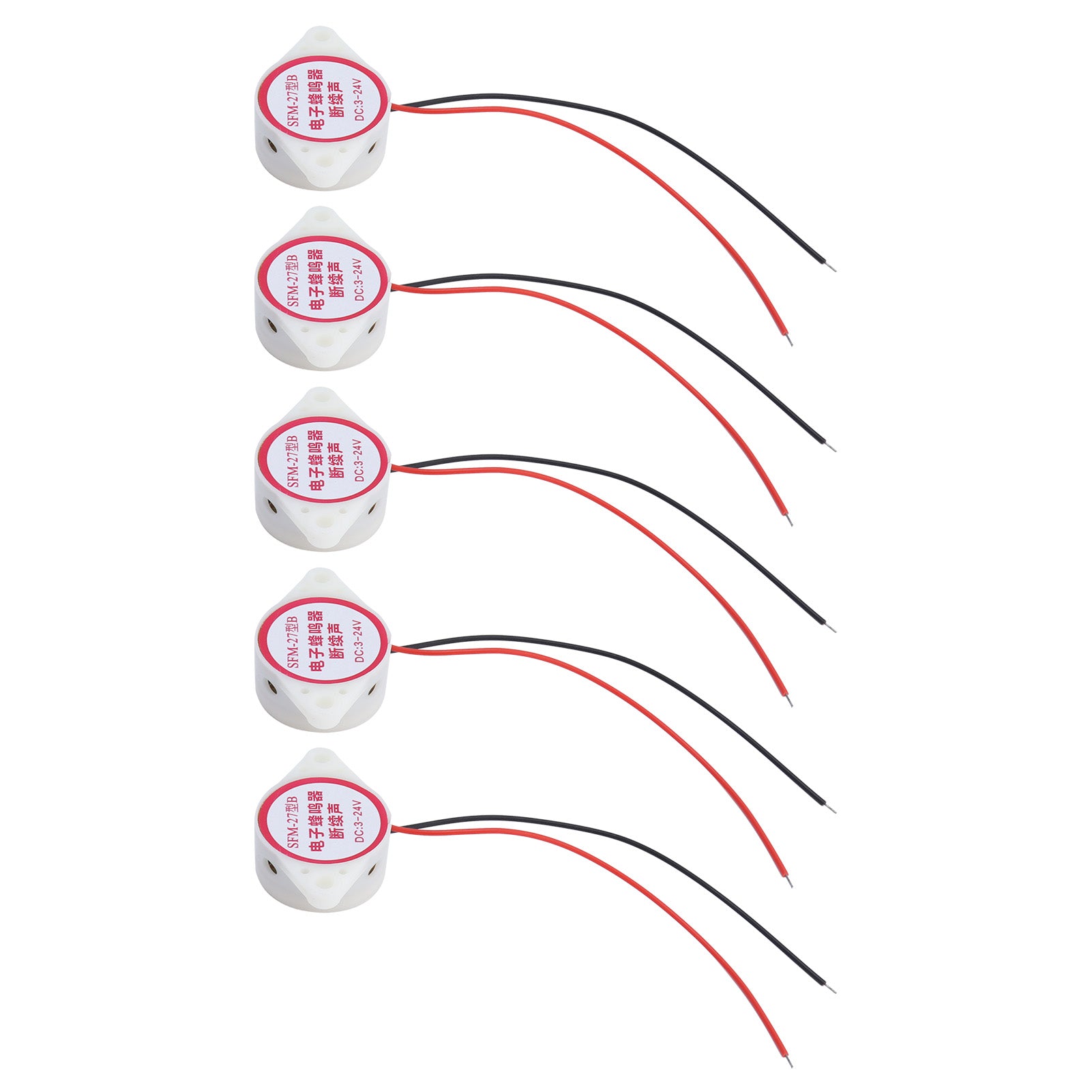 5 Pcs Buzzer Alarm Electric Piezoelectric Signal Active H1