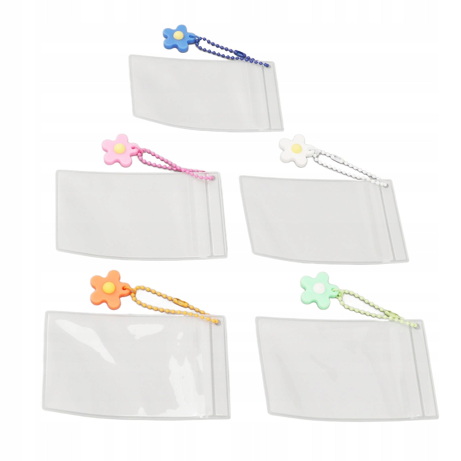 5 Pcs Double Sided Photo Frame Portable 3 Inch Transparent JF Model 1241ZRSD