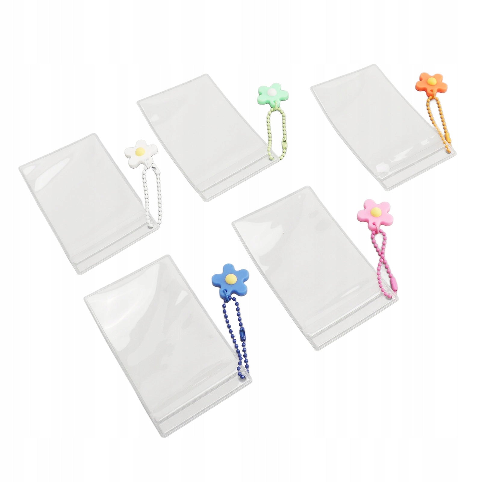 5 Pcs Double Sided Photo Frame Portable 3 Inch Transparent JF
