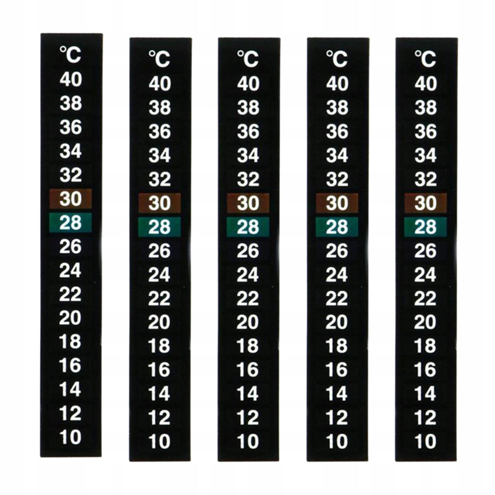 5 Pcs Traditional Adhesitable Aquarium Thermometer