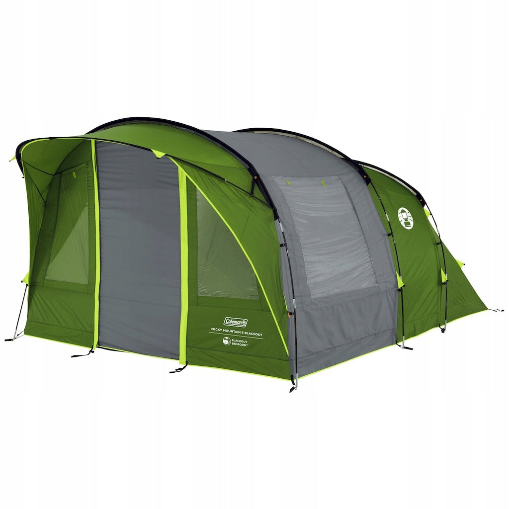 5-Person Tunnel Hiking Tent Coleman Rocky Mountain 5 BlackOut