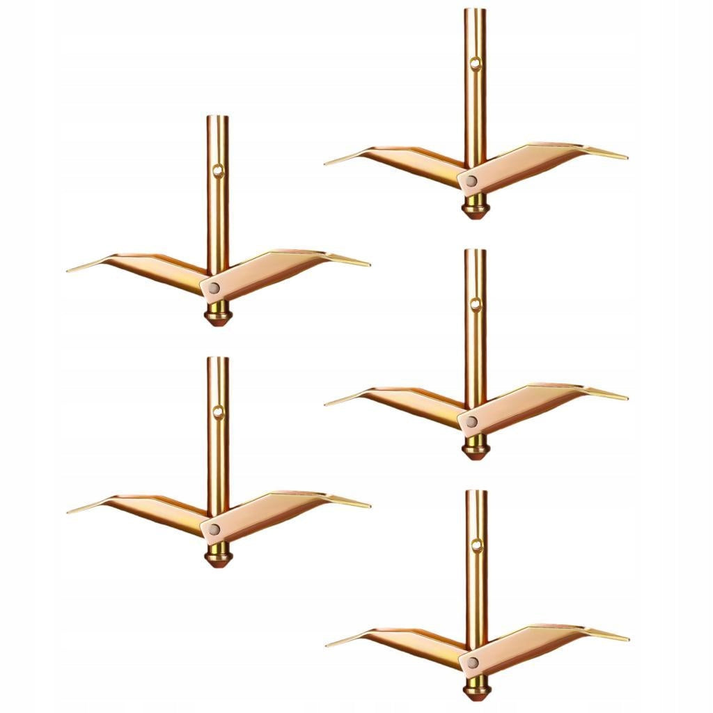 5 Pieces Ground Anchors Portable Professional Grape Trellis Small Gold Brand no brand