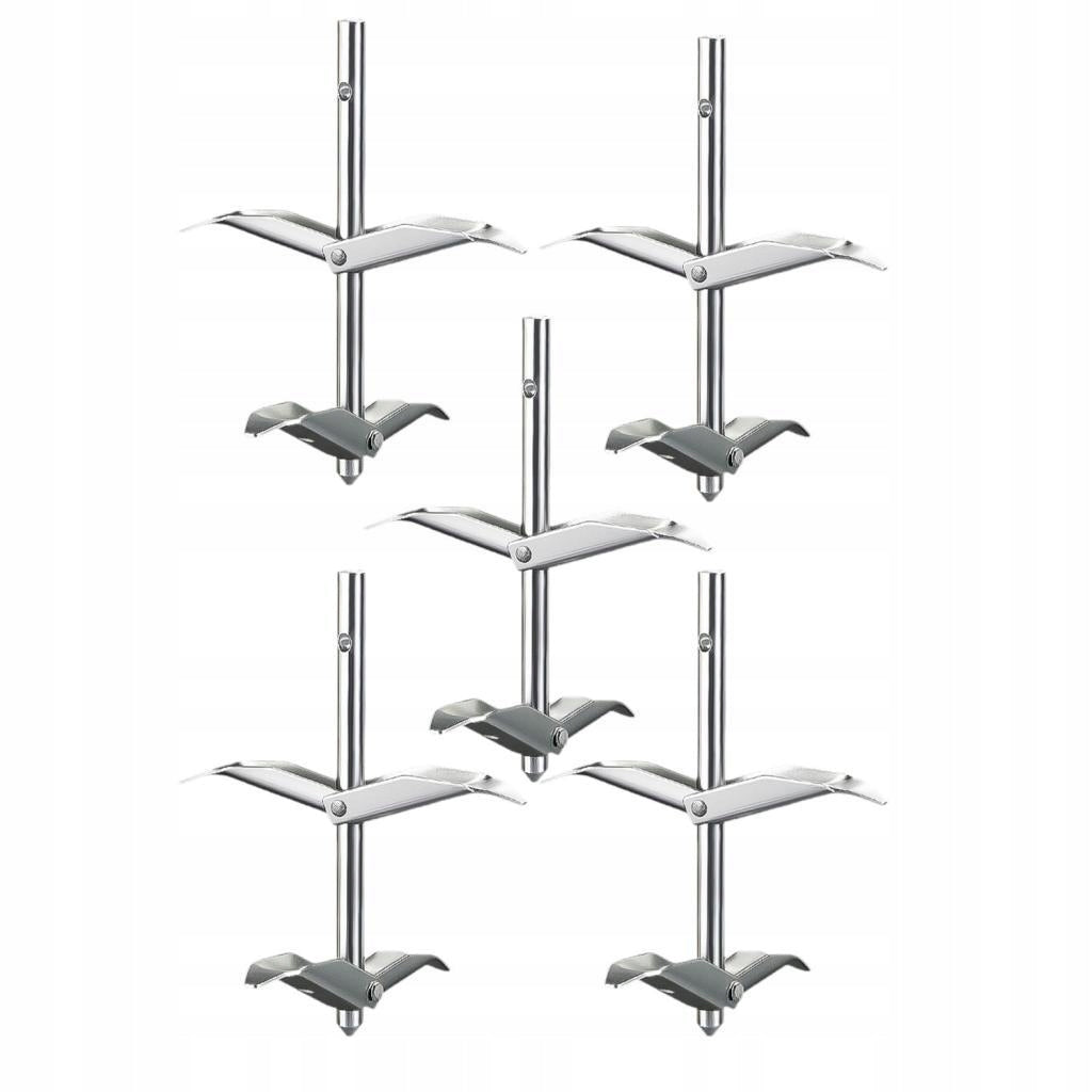 5 Pieces Ground Anchors Premium Grape Trellis Fixers for Large Silver