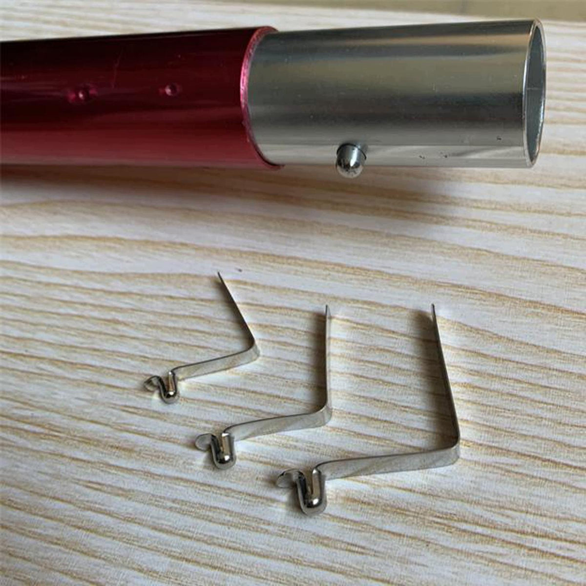 5 Pieces Kayak Paddle Tent Pole Spring Snap Clip Stainless Steel Tube 6MM Packaging status original