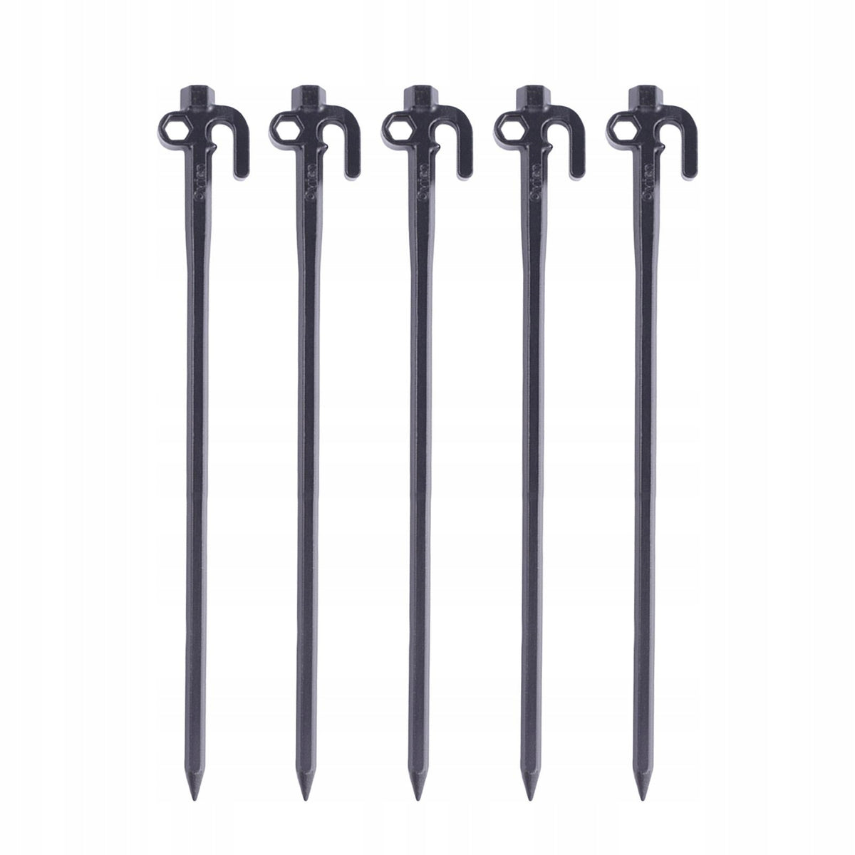 5 Pieces Sand Anchor Nail Unbreakable Guylines Steel Tent Spikes 30cm