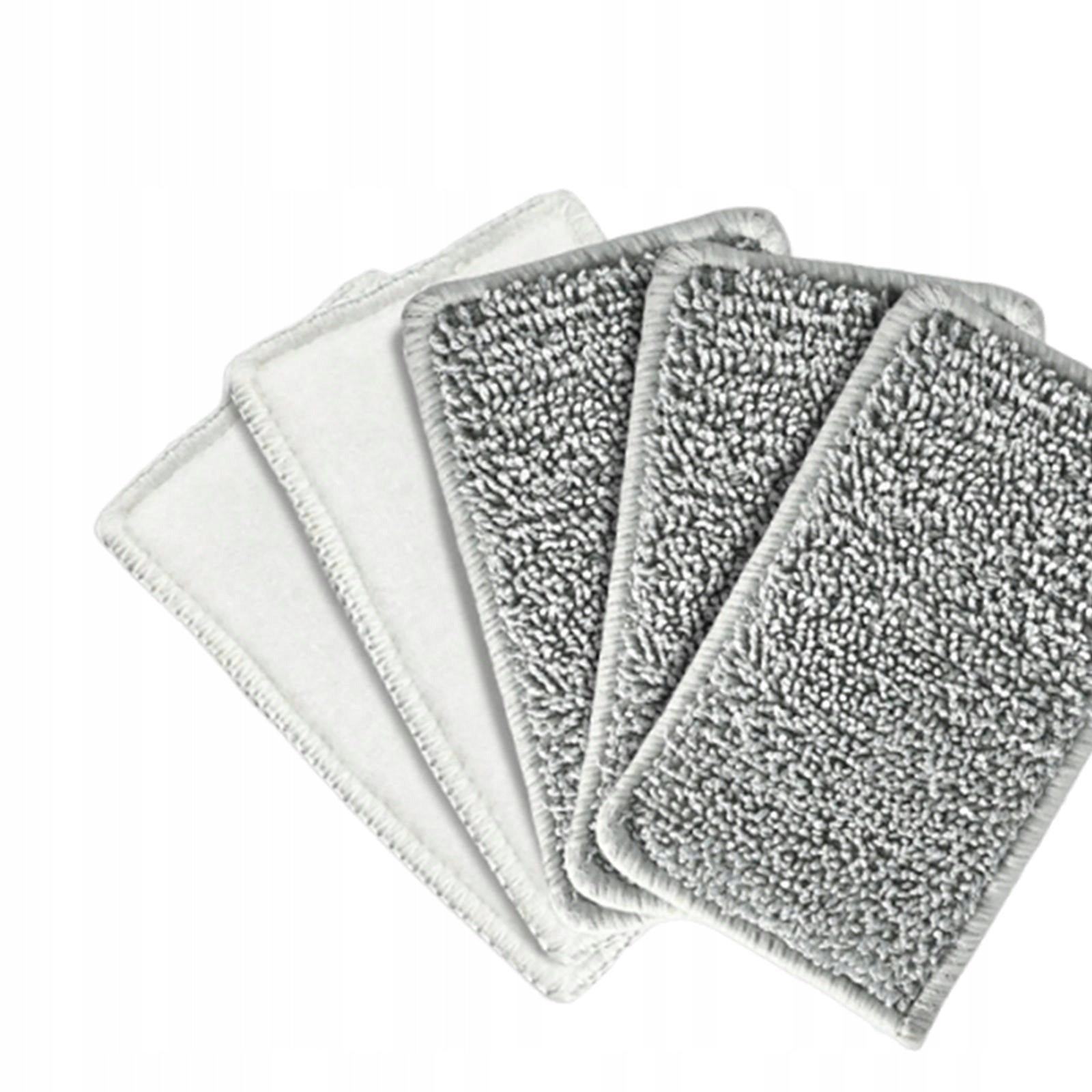 5 Pieces Steam Cleaner Cloth Mat Washable Steam Wand Cleaner Brush Packaging status original