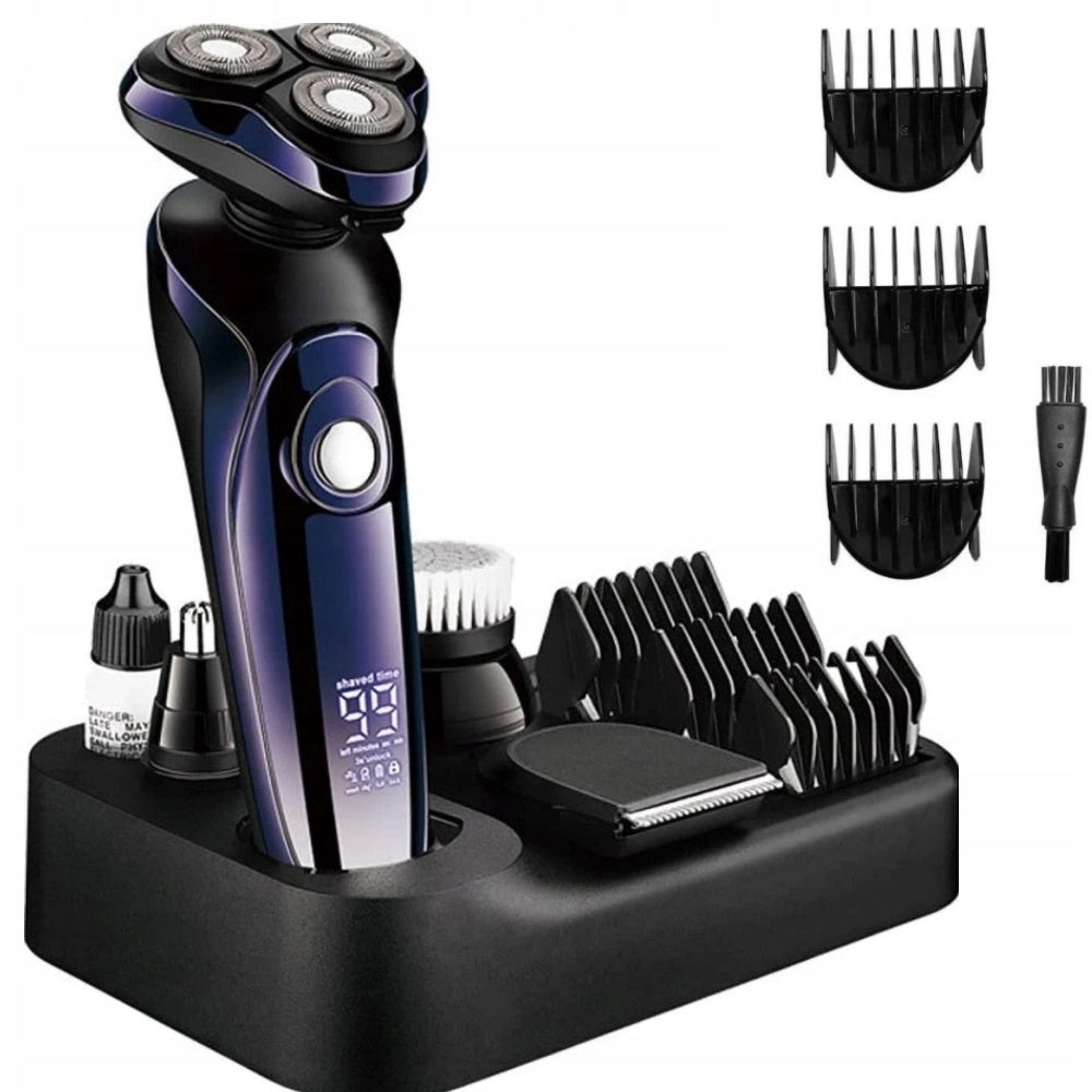 5-in-1 Shaver for Men LCD Electric Wet and Dry Shaving