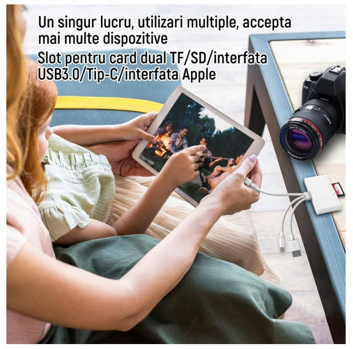 5-in-1 memory card reader, USB 3.0, Lightning/SD/TF, Type-C interface Manufacturer code 8901588524181