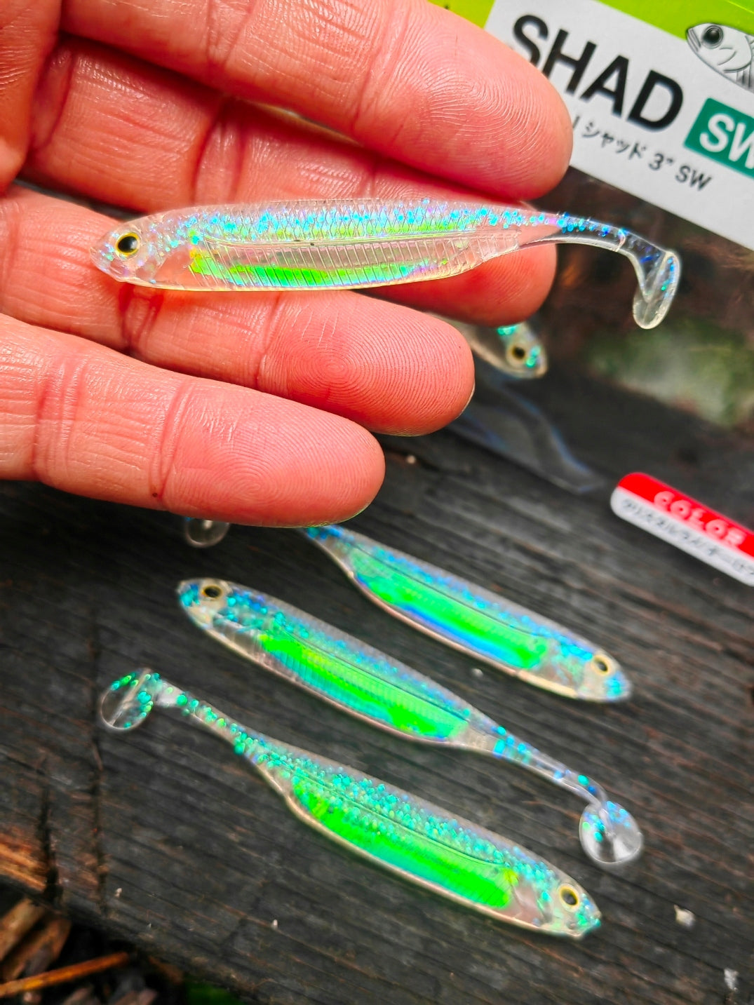 5 pcs Fish Arrow FLASH-J SHAD 3" SW - 8 cm zander and pike #142