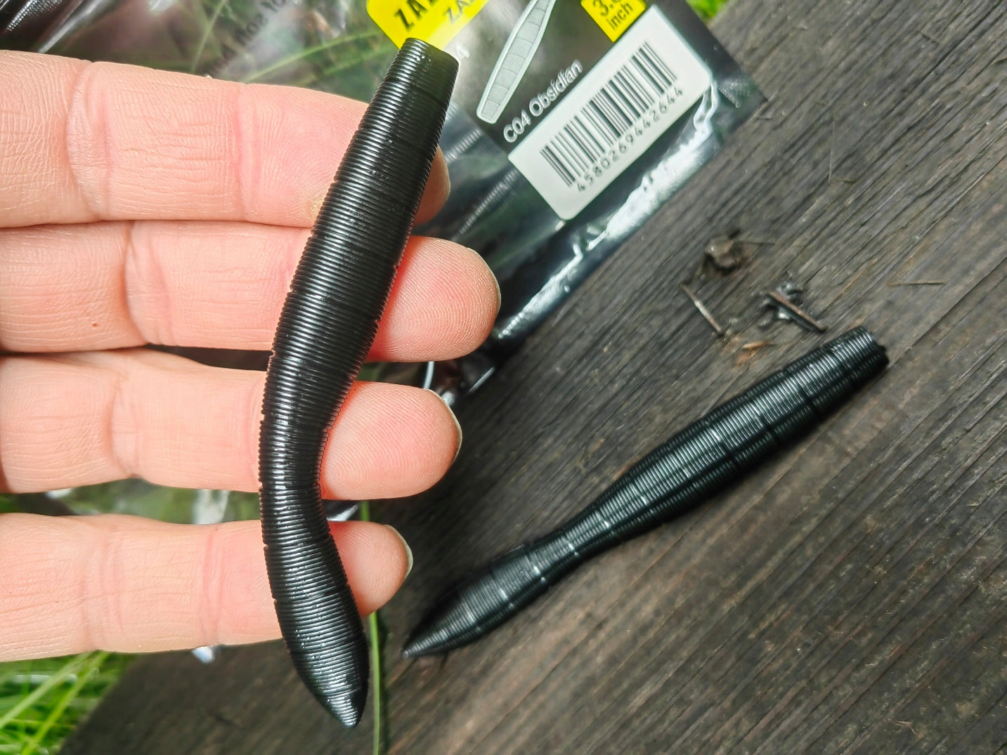 5 pcs NIKKO ZAZA LEECH Large leech 95 mm - 7 g, zander - Perch Fishing method spinning