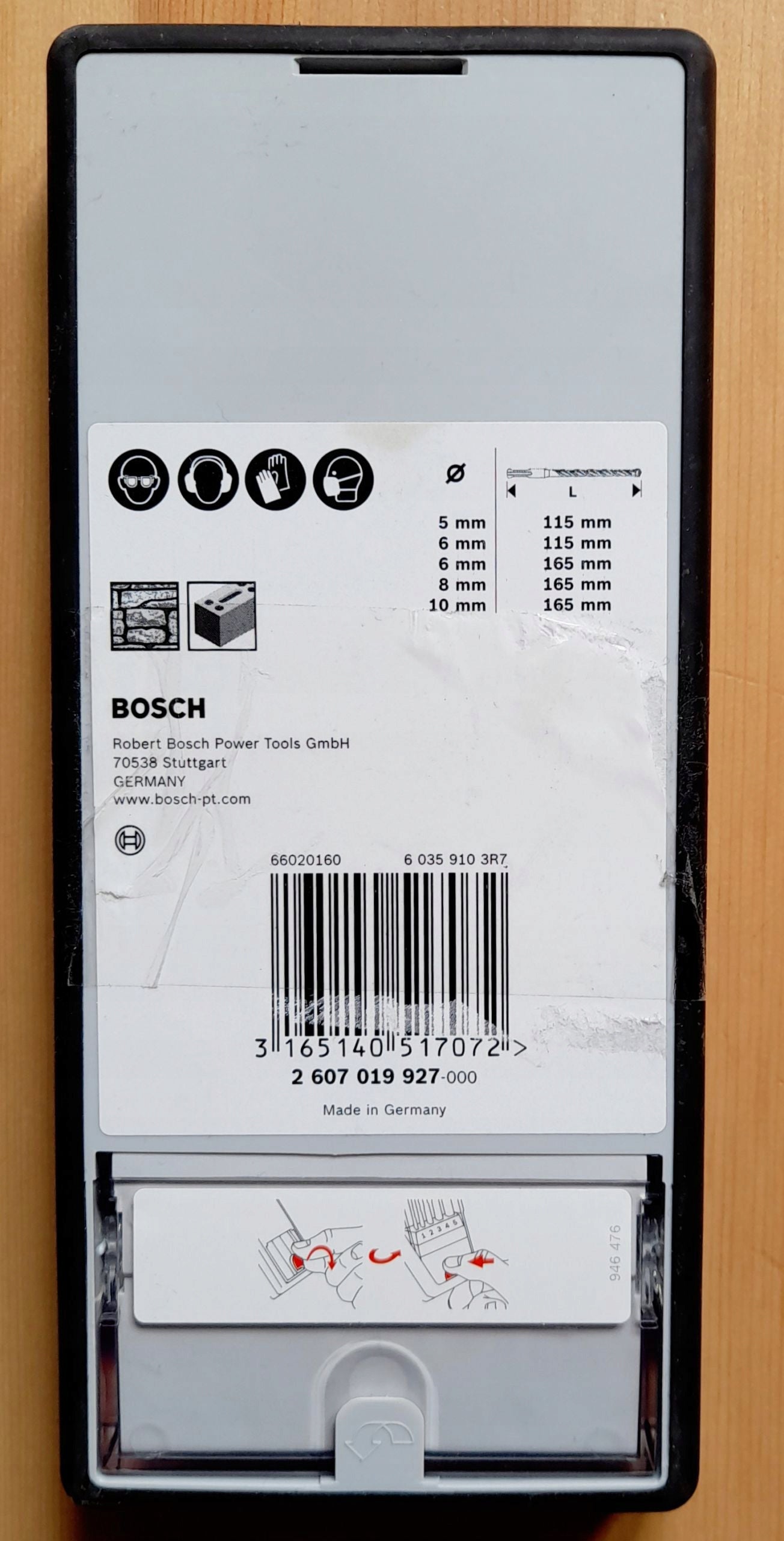 5-piece drill bit set Bosch 2607019927 Drill bit type drill bit set