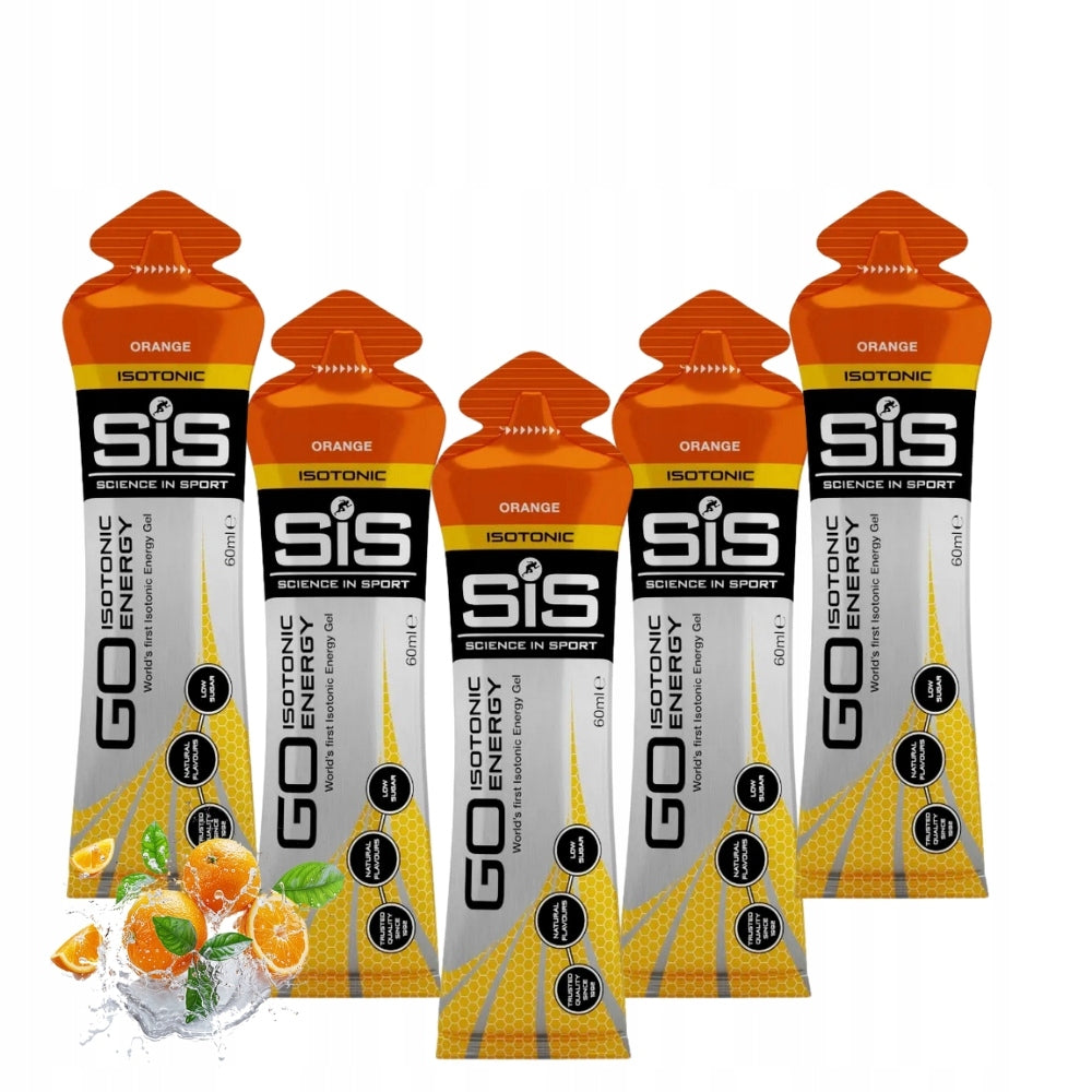 5 x SIS GO ISOTONIC – ISOTONIC GEL 60 ML, IMMEDIATE DOSE OF ENERGY