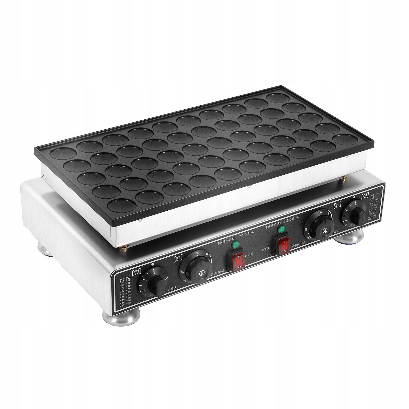 50-HOLE WAFFLE MAKER MUFFIN MAKING MACHINE 1800W DUTCH PANCAKE BAKER MAKER