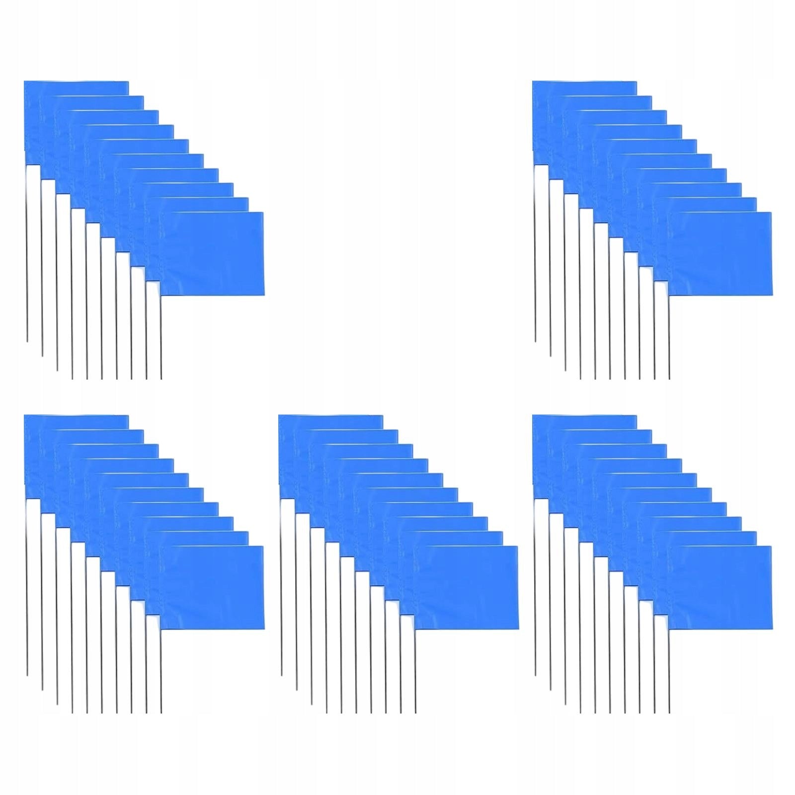 50 Pieces Blue Marking Flags Lawn Flags Markers for Lawn Sprinkler Manufacturer no brand
