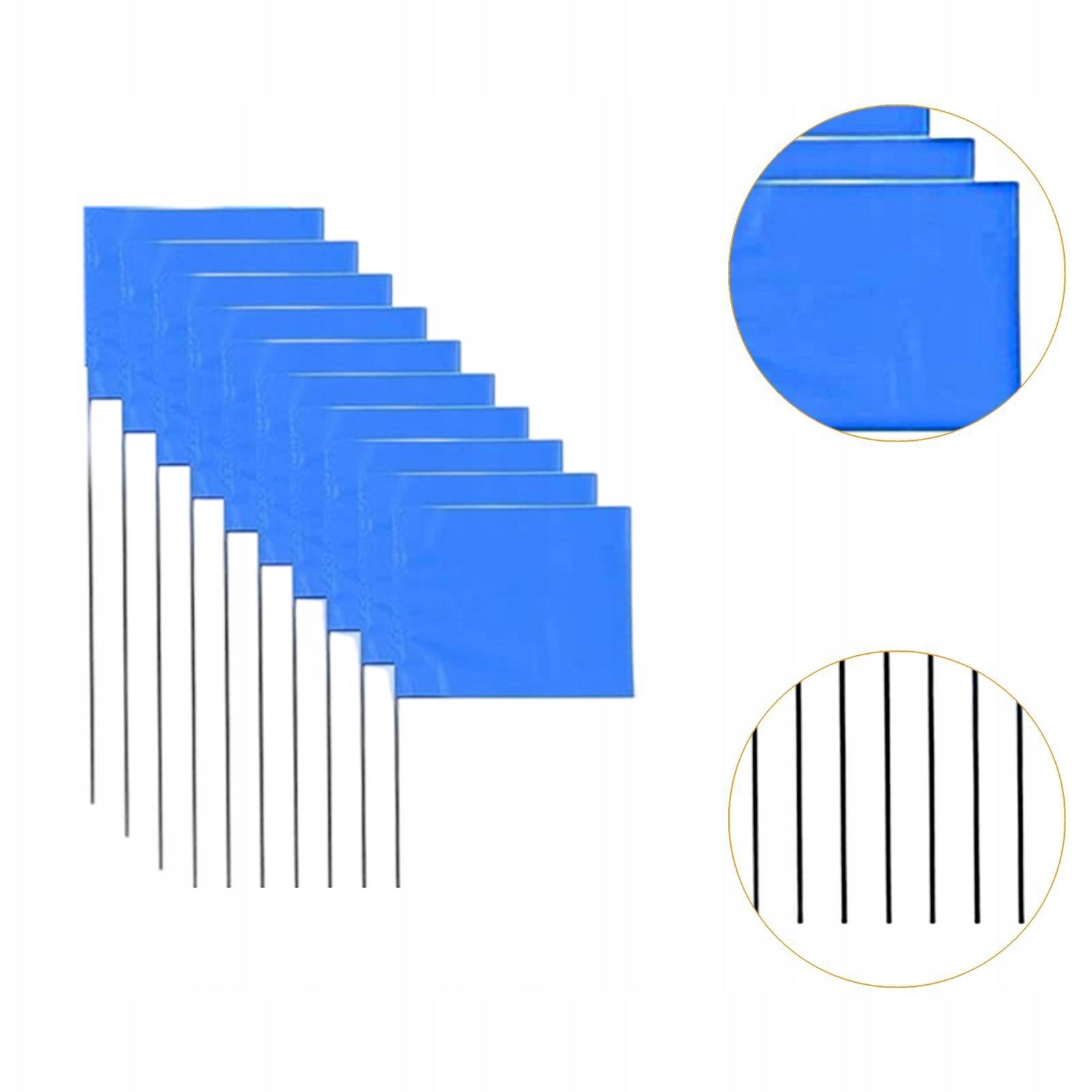50 Pieces Blue Marking Flags Lawn Flags Markers for Lawn Sprinkler Product weight with unit packaging 50 kg