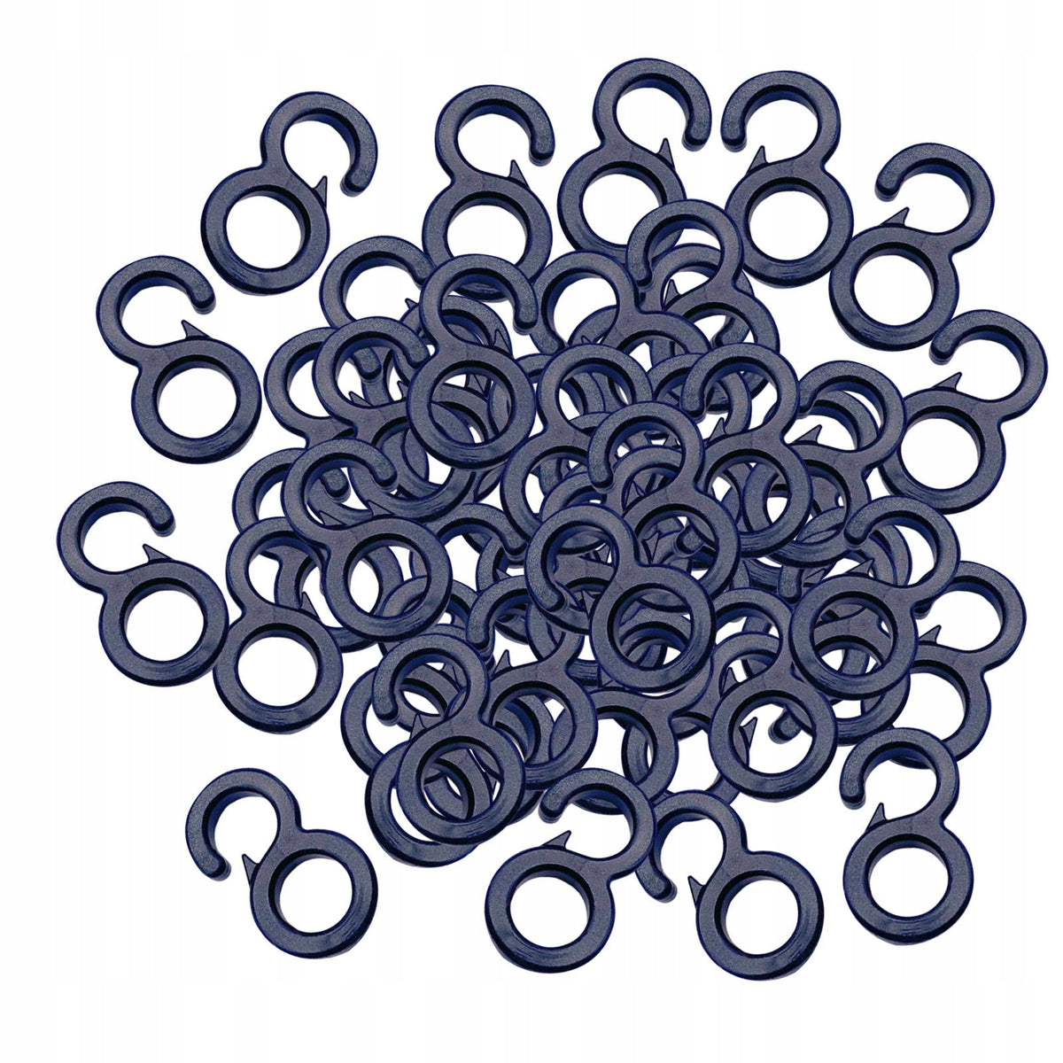 50 Pieces Elastic Rope End Hanging Hooks Strong Accessories 8 Open Shape