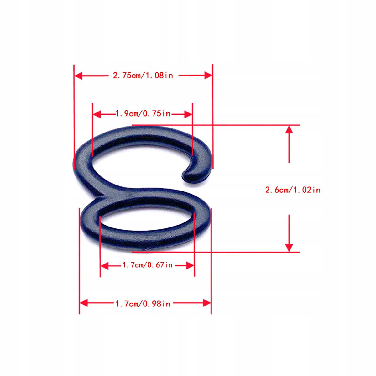 50 Pieces Elastic Rope End Hanging Hooks Sturdy DIY Projects Shower 8 Shape Manufacturer code 15466072550