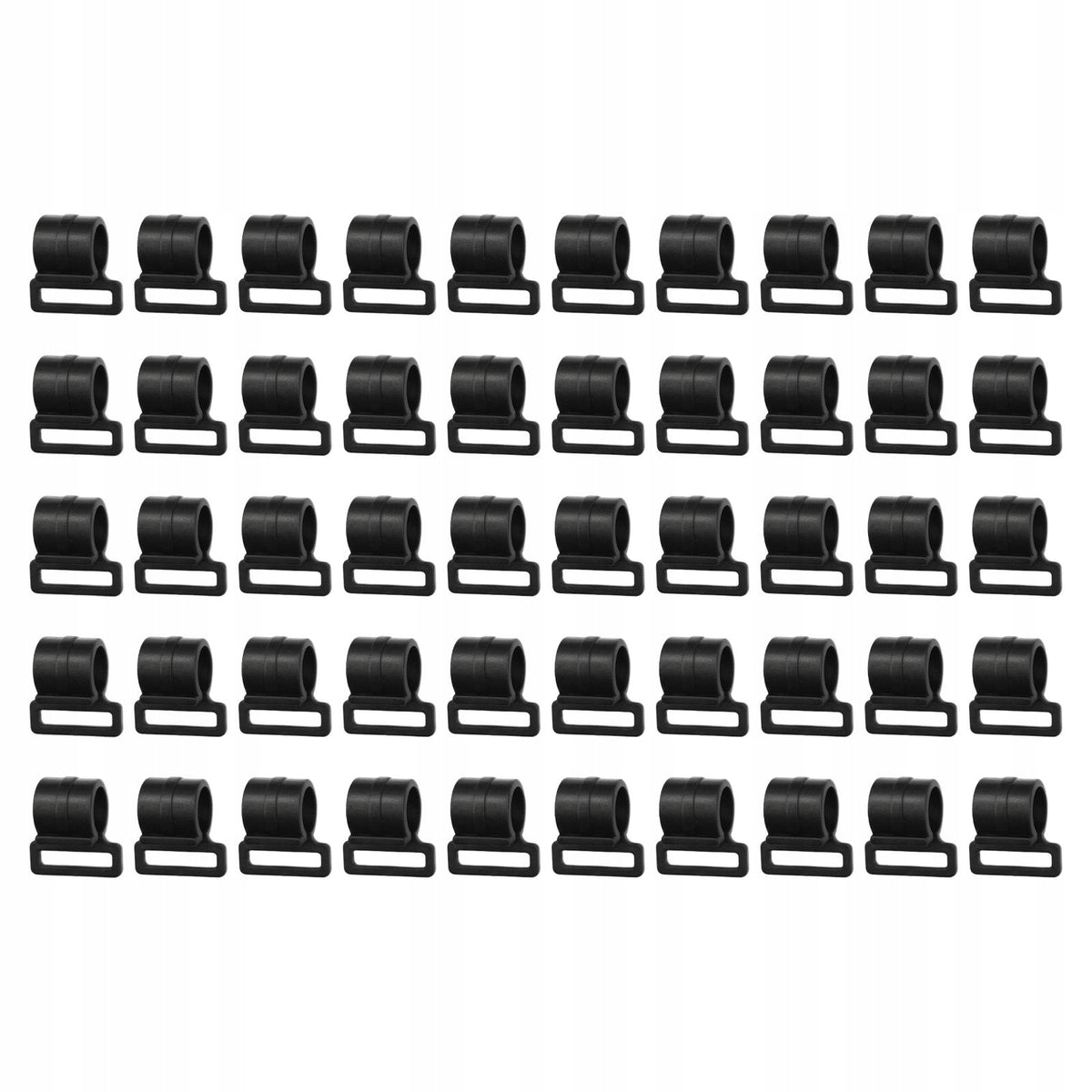 50 Pieces Tent Pole Clips Accessories Accessory Elastic Rope Hooks 20mm Packaging status original