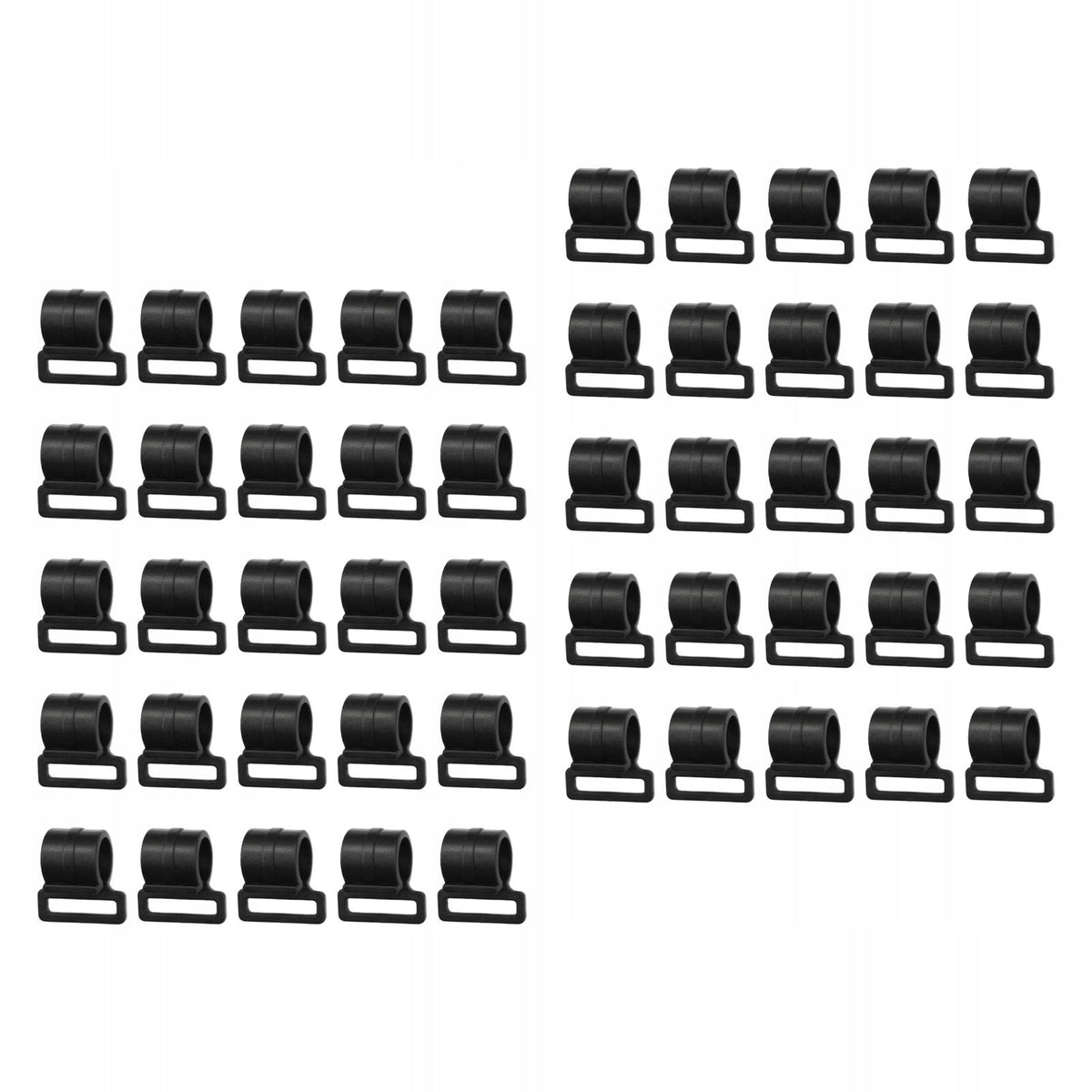 50 Pieces Tent Pole Clips Accessories Accessory Elastic Rope Hooks 20mm