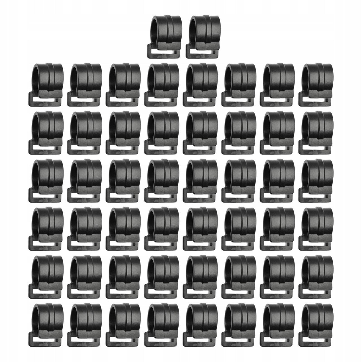 50 Pieces Tent Pole Clips Accessories Accessory Elastic Rope Hooks 25mm