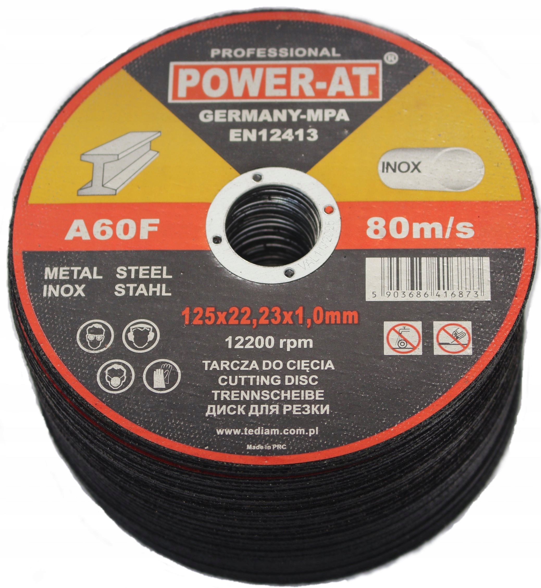 50 pcs DISC METAL CUTTING DISCS 125x1 strong
