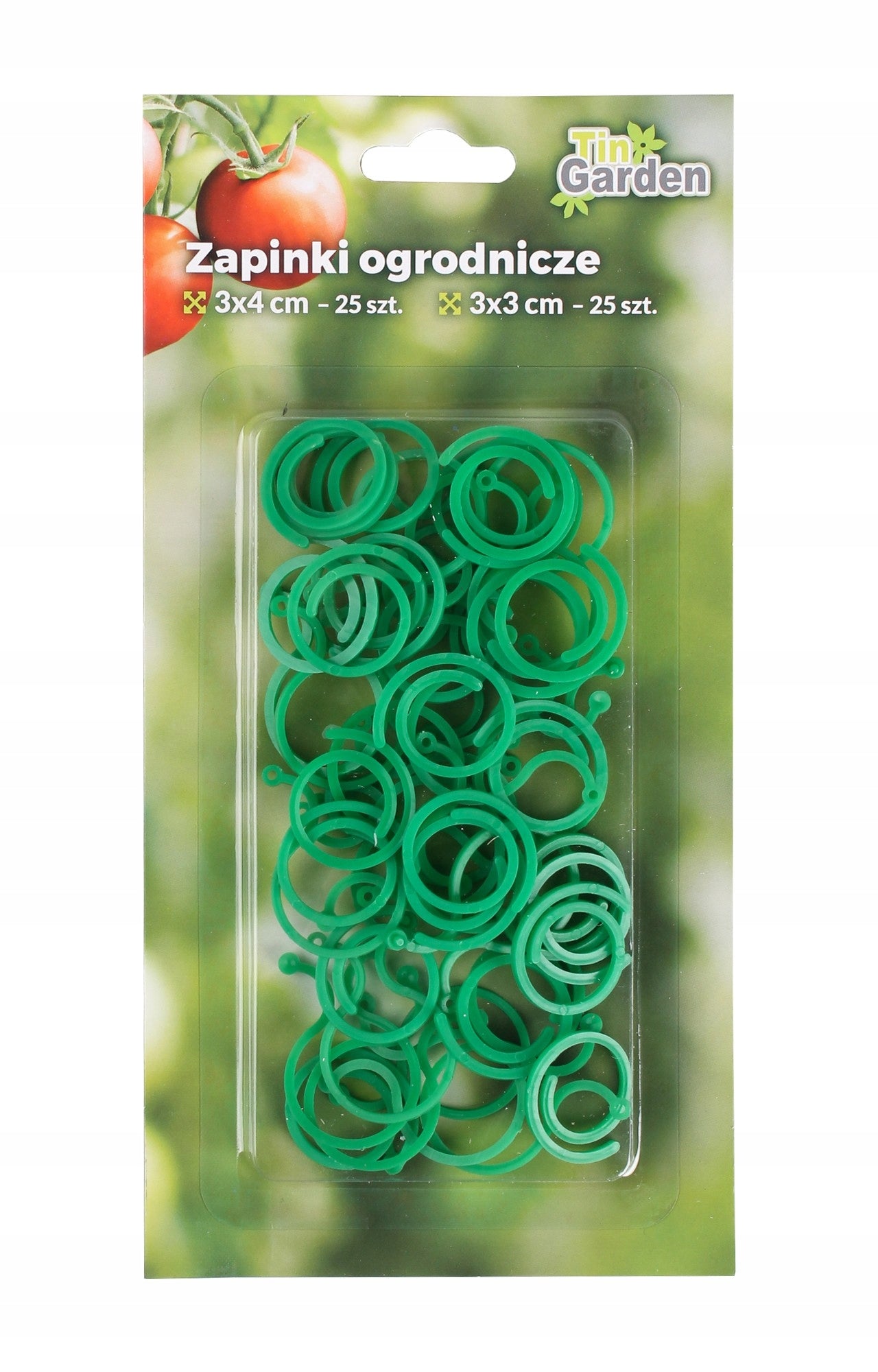 50 pcs PLANT CLIPS LOOPS GARDEN CLASPS 2 SIZES 4x3cm/3x3cm