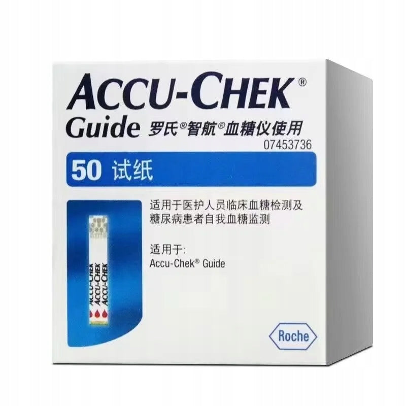 50 pcs Papier testowy Pomiar cukru we krwi Roche Accu-Chek Guide