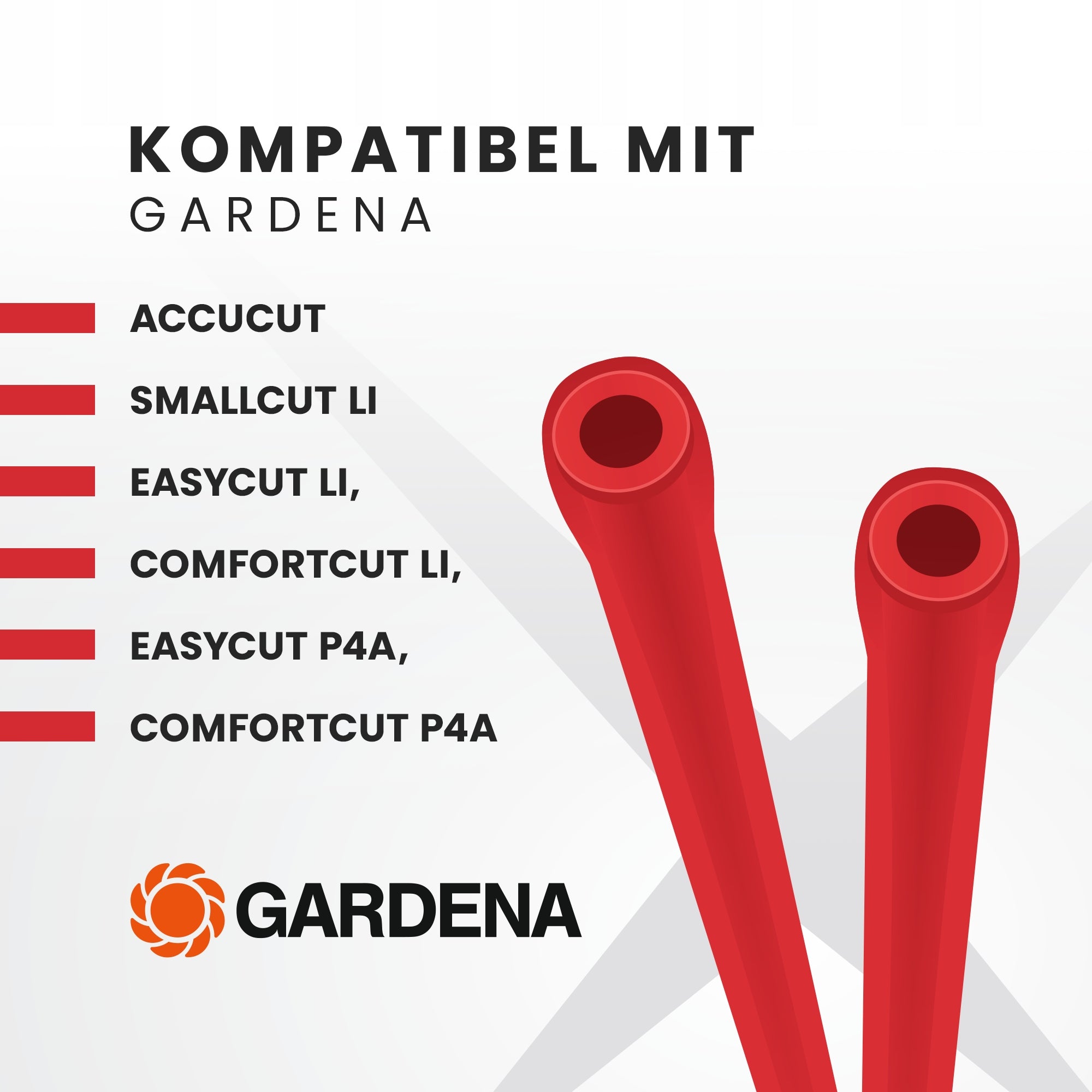 50 x Spare Plastic Knives Compatible with Gardena Trimmers Brand FixedNow