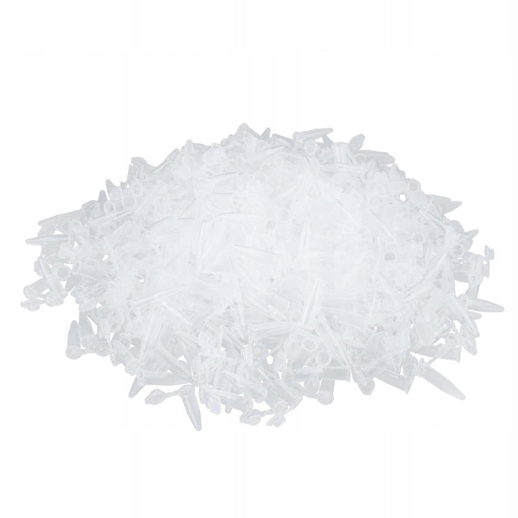 500 Pieces 1.5ml Clear PP Plastic Centrifuge Test Tubes & Lab Vial Storage Brand no brand
