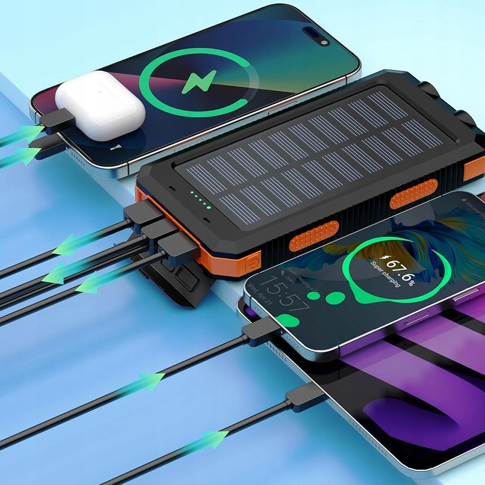 50000MAH SOLAR POWERED POWERBANK WITH LED LAMP AND COMPASS Brand no brand