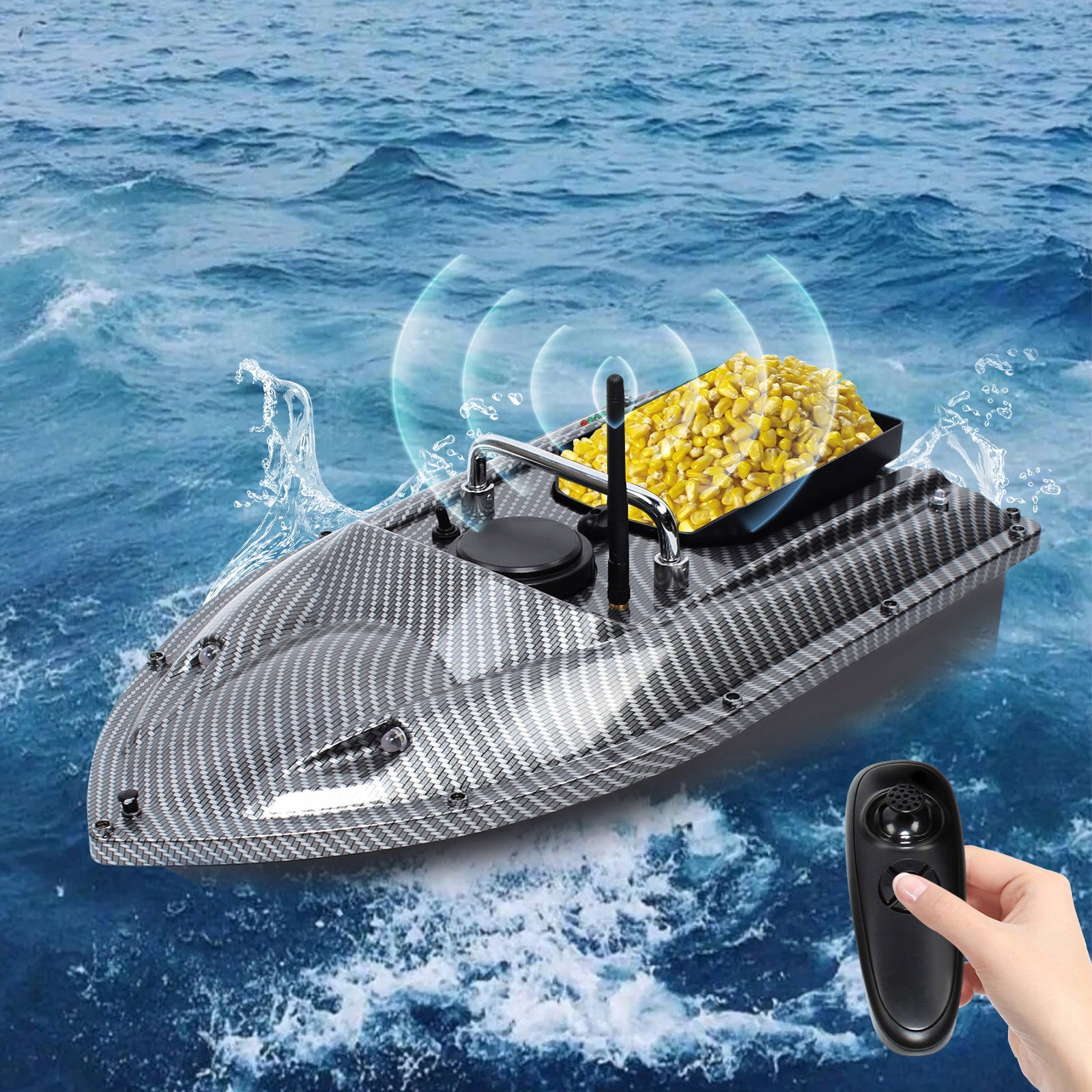 500M FISHING BAIT BOAT WITH LED LIGHT 1.5KG LOADING WEIGHT Manufacturer code 95733