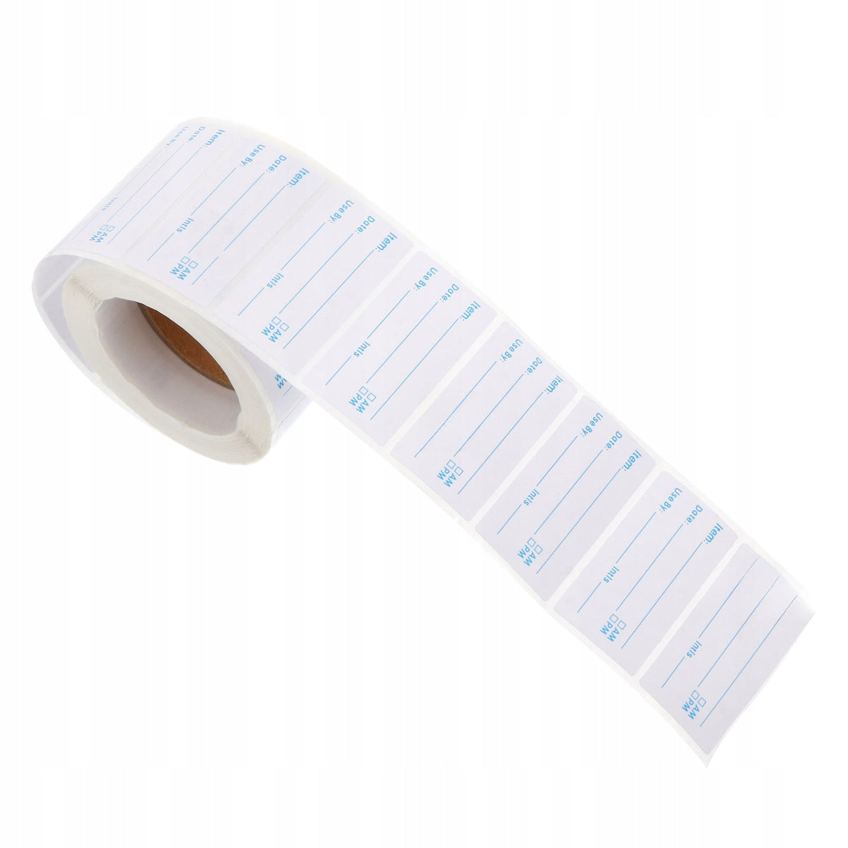 500Pcs Blue Kitchen Food Record Date Writable Labels with Adhesive Label length 50 mm