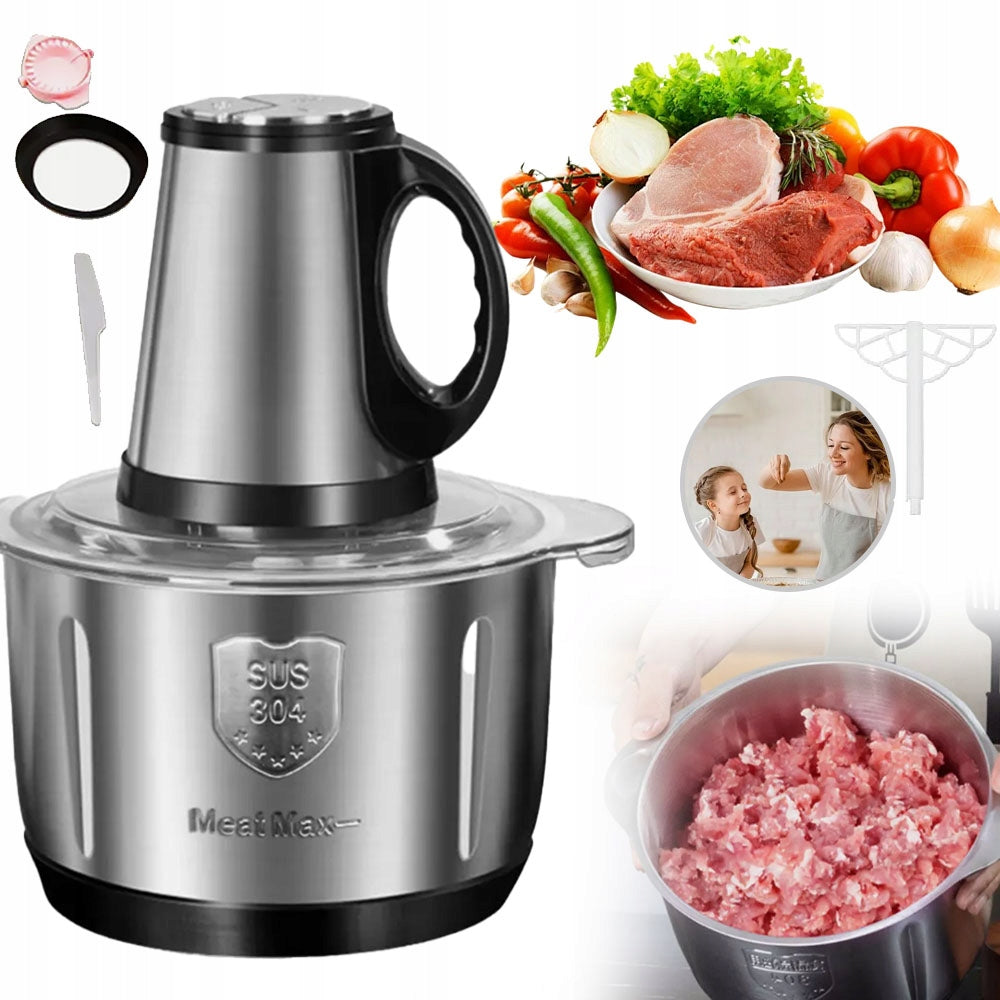 500W Electric Food Incisor, Meat Grinder with 5-L Bowl