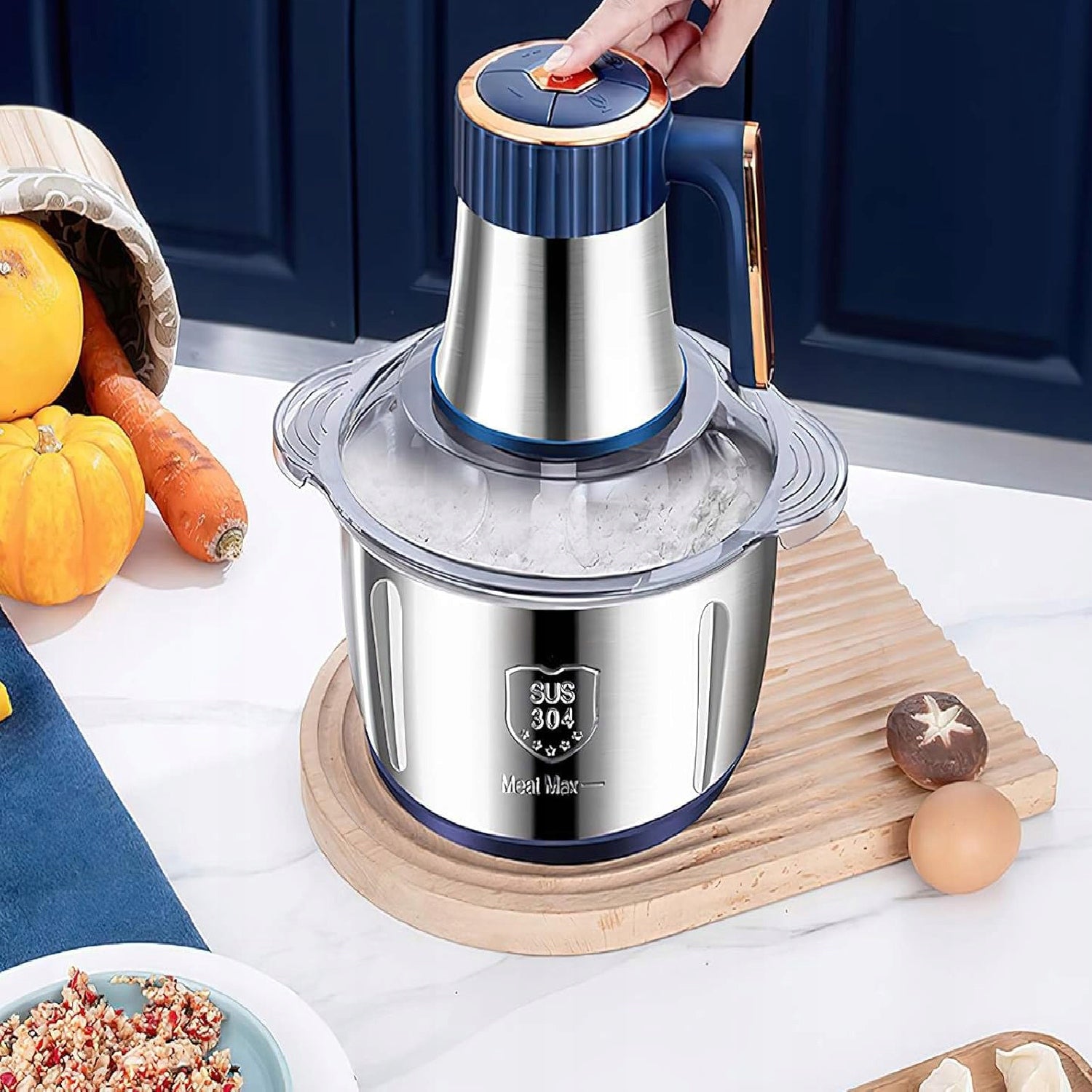 500W Food Processor, 5-Liter Stainless Steel Meat Shredder Brand no brand