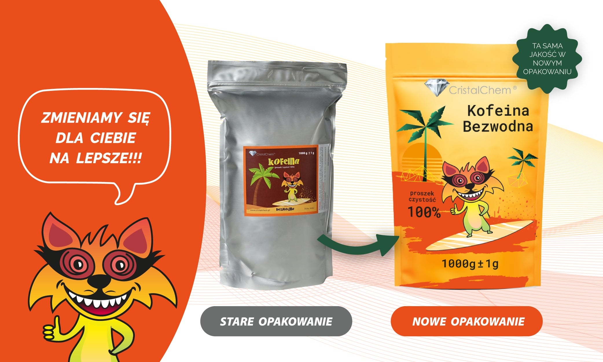 500g Caffeine Anhydrous * Fluffy * Indian * HiT Manufacturer code 5903641930512