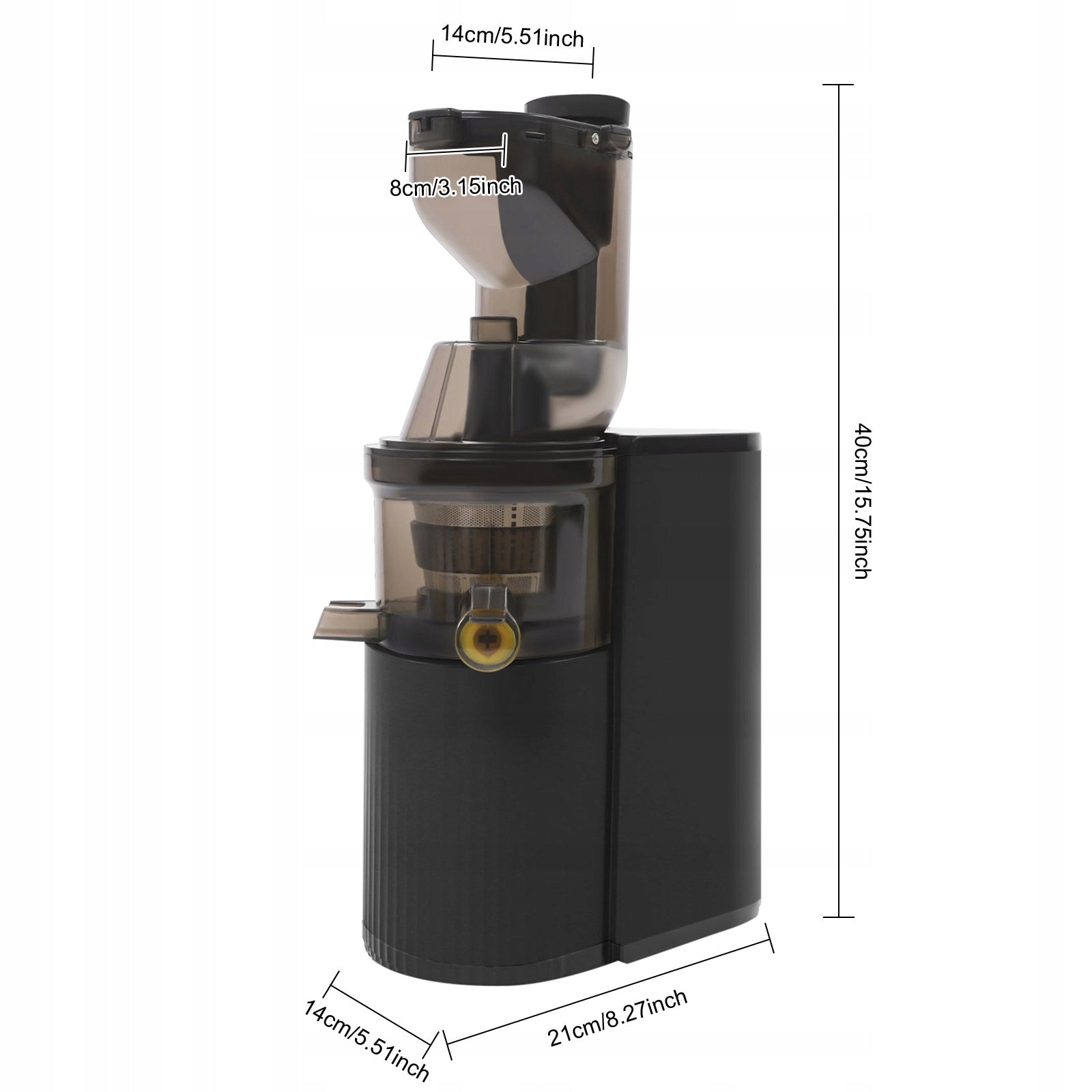 500ml Quiet Juicer Vegetable and Fruit Juicer Spiral Cold Press Juicer 800w EAN (GTIN) 751591548500
