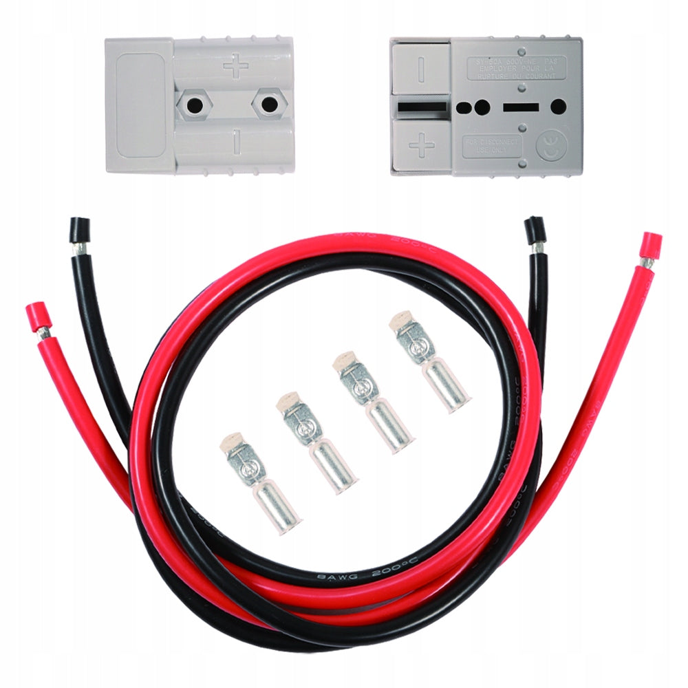 50A CORDLESS QUICK COUPLER FOR CAR TRAILERS 2 pairs of clamps Manufacturer code Ładowarka Szybkozłącze